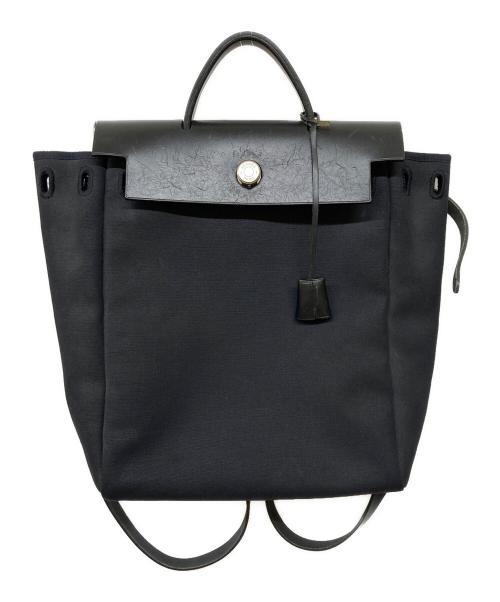 中古・古着通販】HERMES (エルメス) レザーキャンバスバッグ｜ブランド