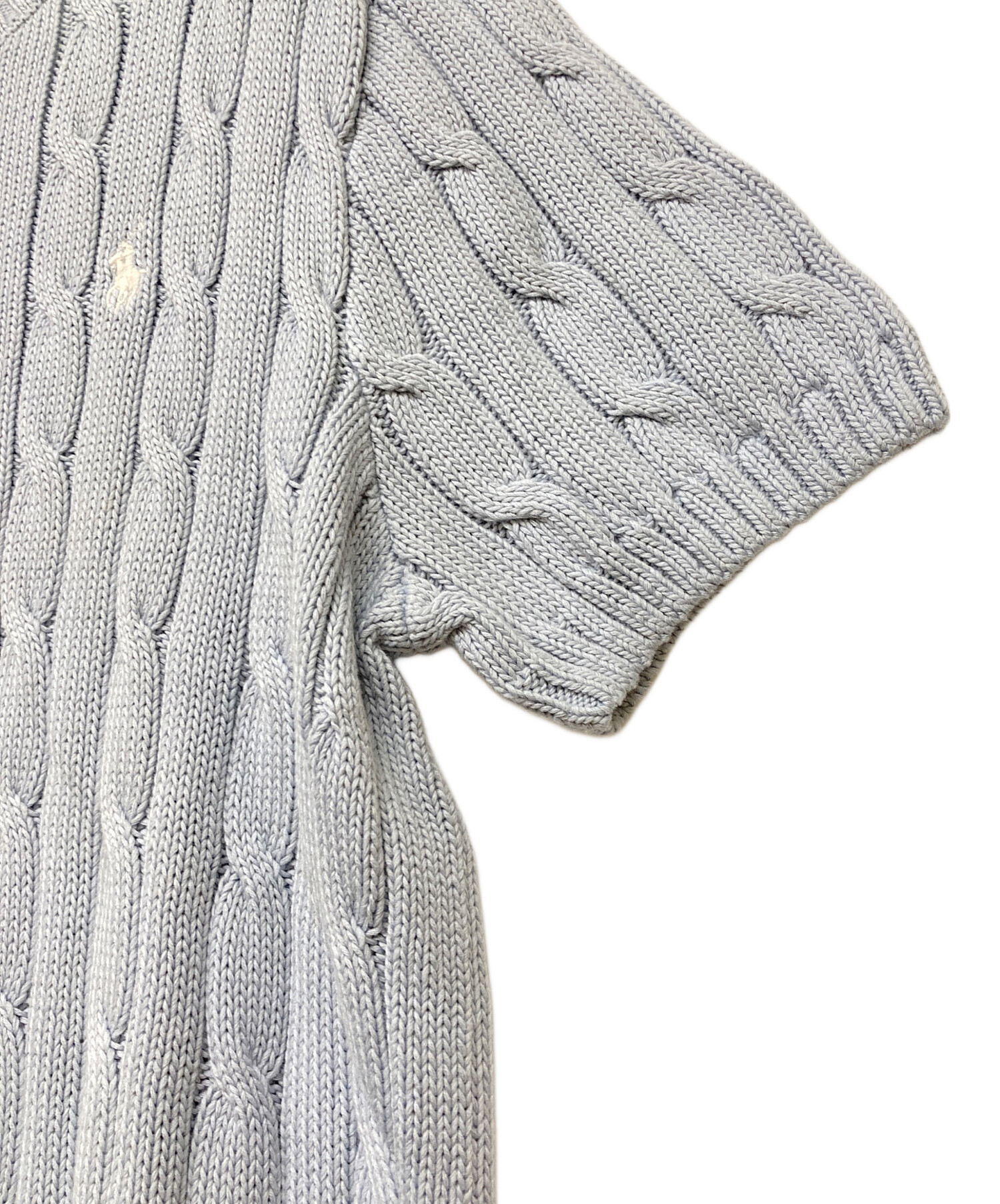 ポロ　ラルフローレン　SS CBL T-SHORT SLEEVE-SWEATER 中古・古着通販】POLO RALPH LAUREN (ポロ・ラルフローレン) QRタグ SS
