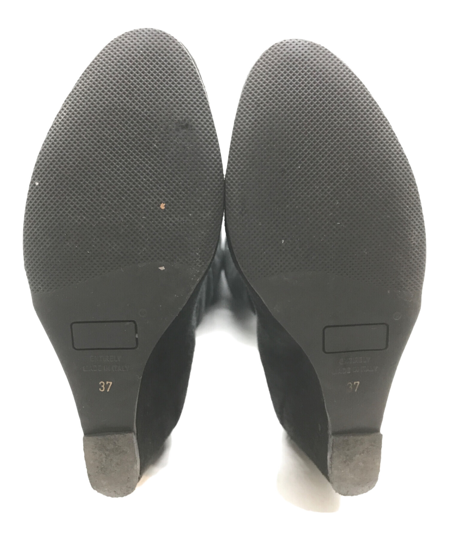 中古・古着通販】FOXEY (フォクシー) スウェードロングブーツ ブラック 