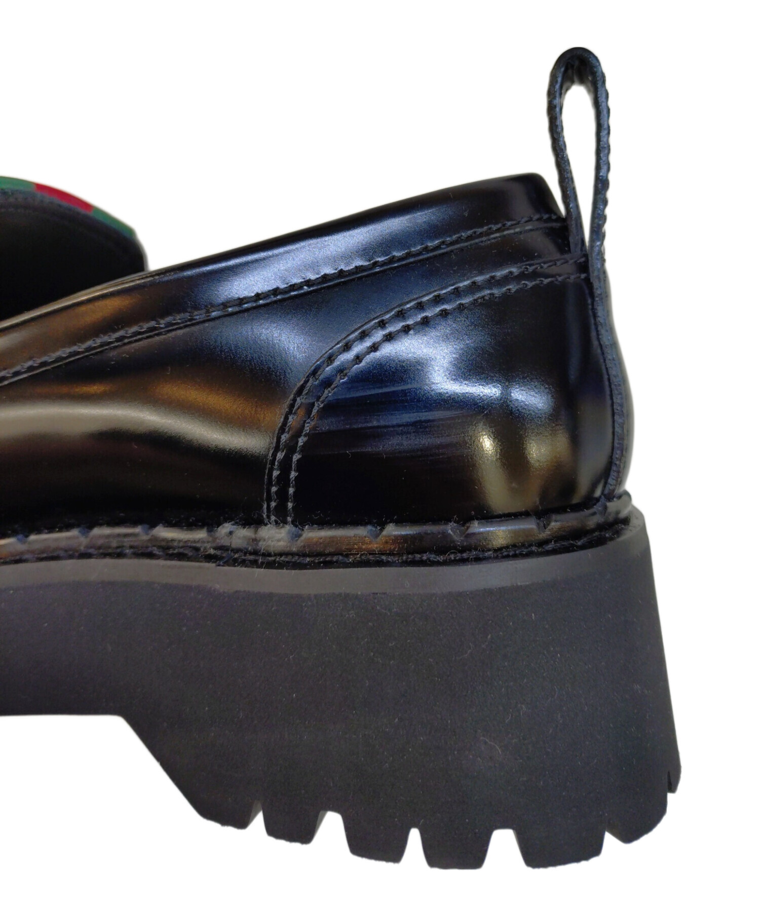 GUCCIブラックローファー 37 中古・古着通販】GUCCI (グッチ) ローファー ブラック サイズ:37 1/2