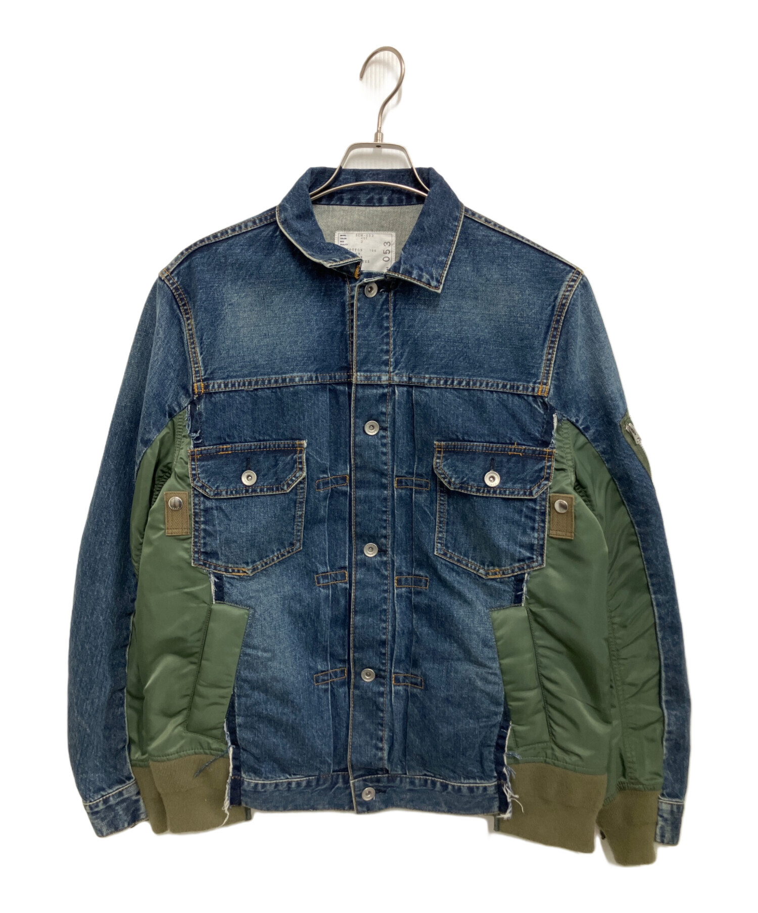 中古・古着通販】sacai (サカイ) Denim x Nylon Twill Jacket