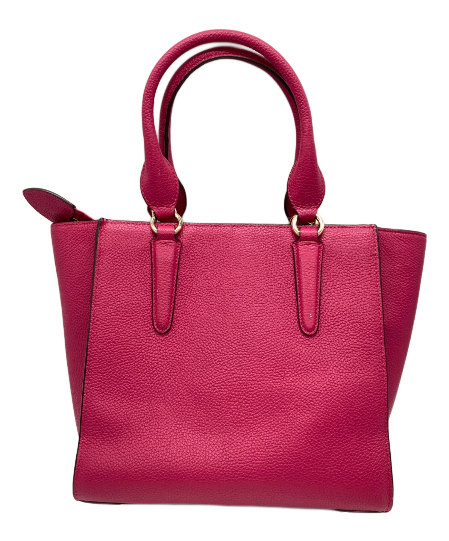 中古・古着通販】COACH (コーチ) 2WAYバッグ ショッキングピンク