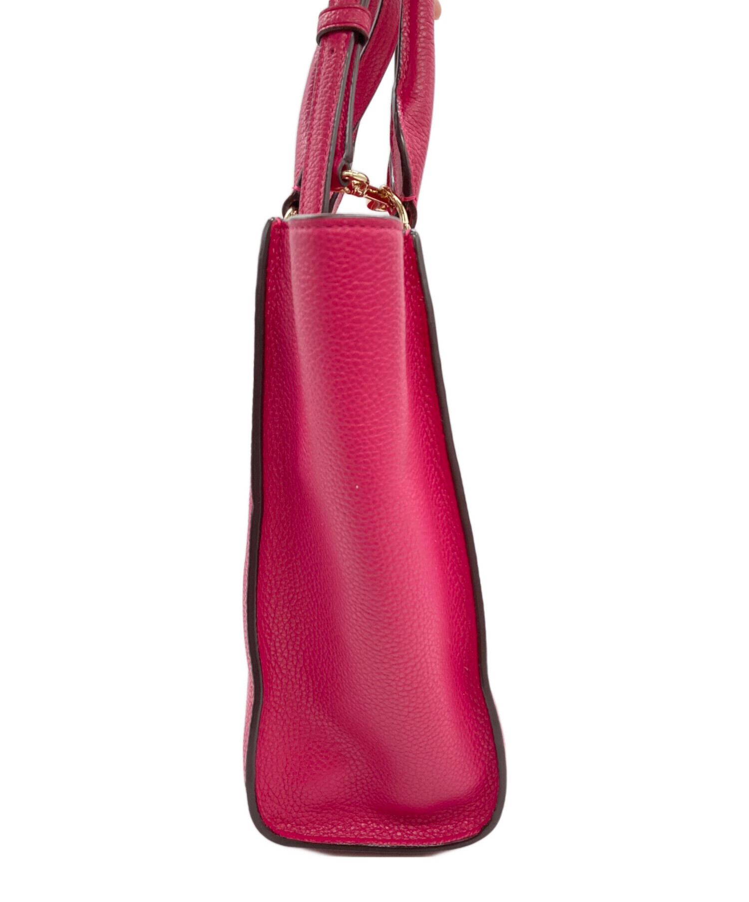 中古・古着通販】COACH (コーチ) 2WAYバッグ ショッキングピンク