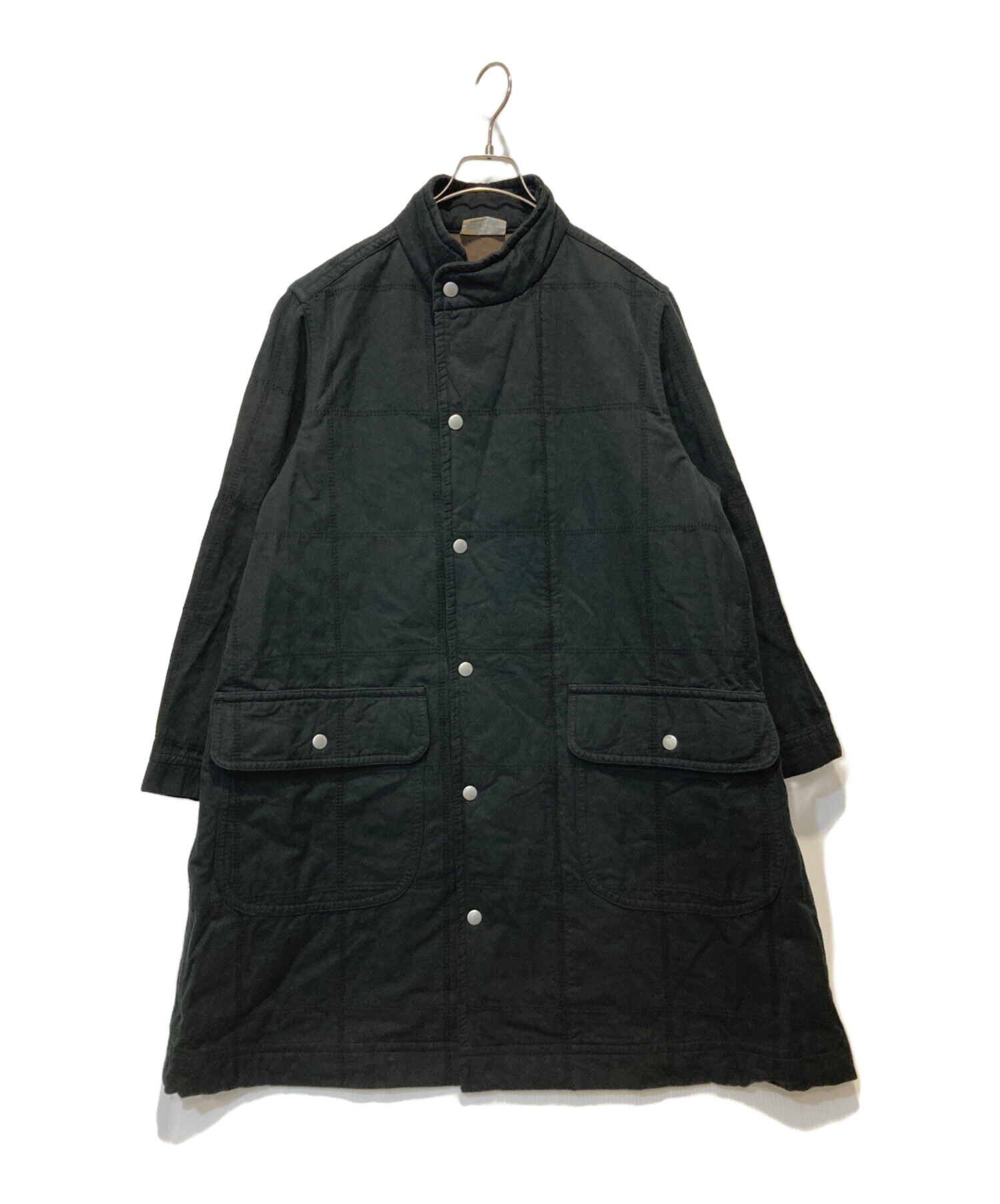 HAI SPORTING GEAR / コート/M/ポリエステル/BLK/無地// 中古・古着通販】HAI Sporting gear (ハイスポーツギア) ロングコート