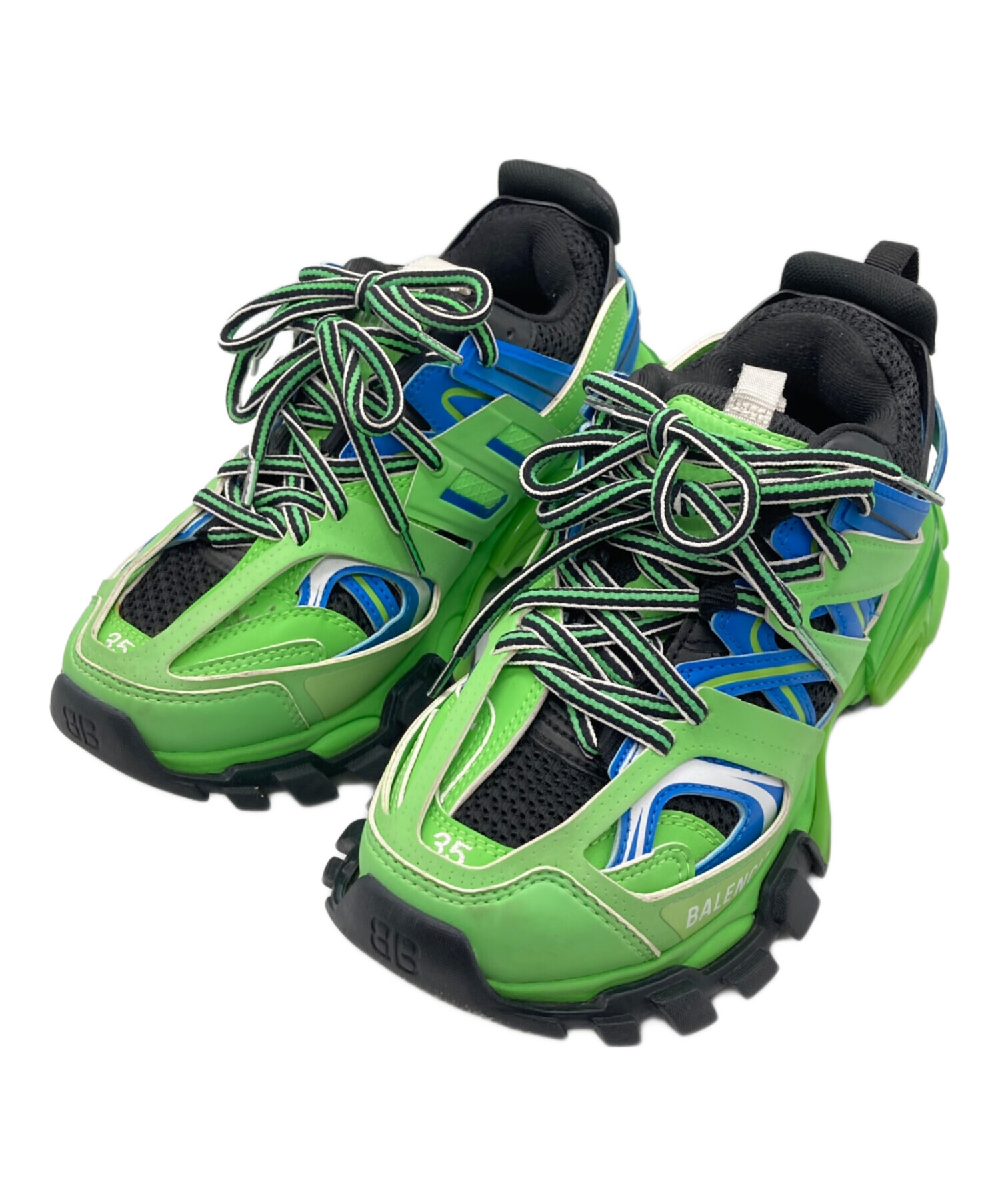 ★BALENCIAGA バレンシアガ TRACK TRAINER★⑩ 中古・古着通販BALENCIAGA (バレンシアガ) TRACK TRAINER グリーン