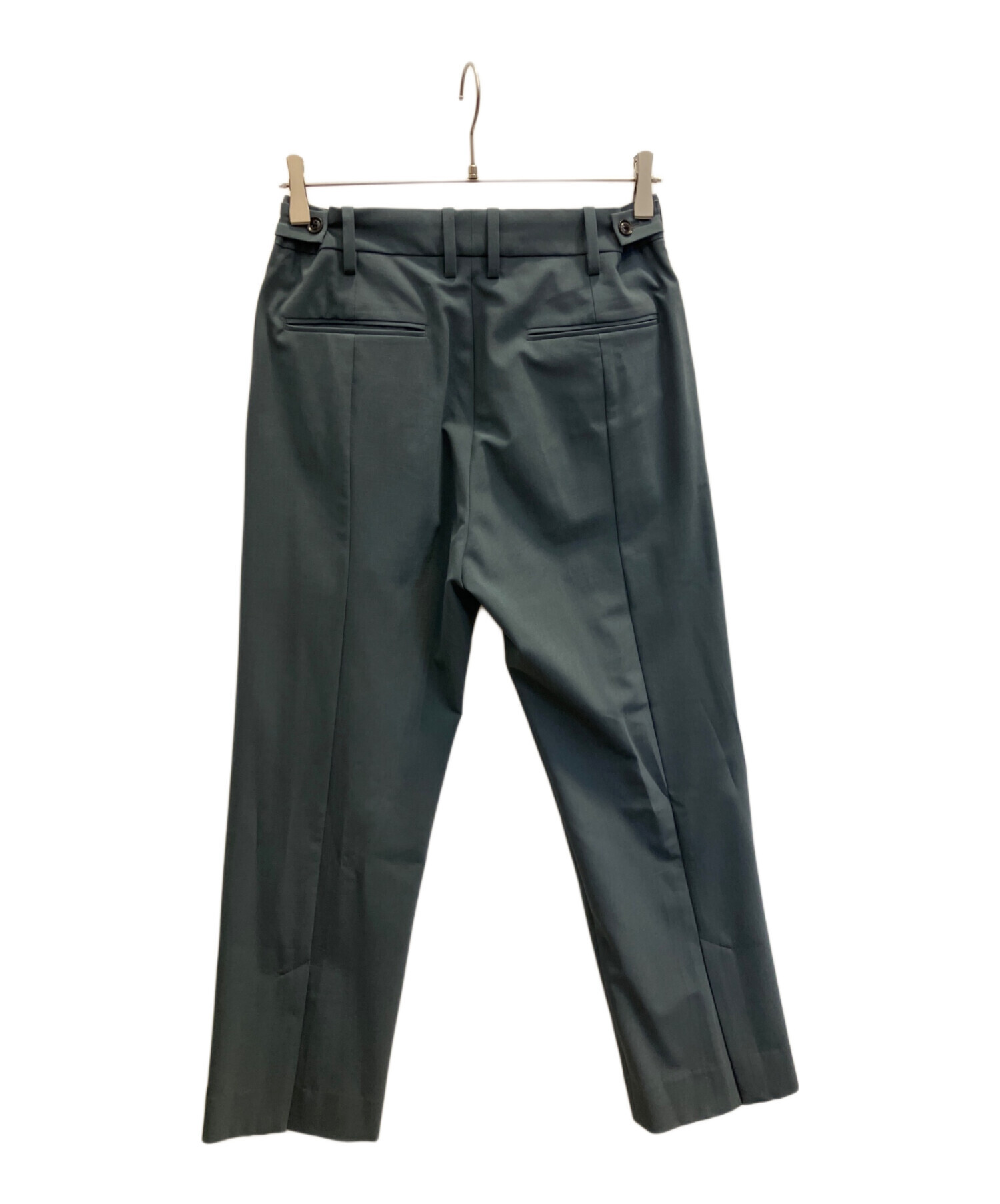 パンツ YOKE BACK SLIT STRAIGHT PANTS blue gray 中古・古着通販】YOKE (ヨーク) BACK SLIT STRAIGHT PANTS グレー