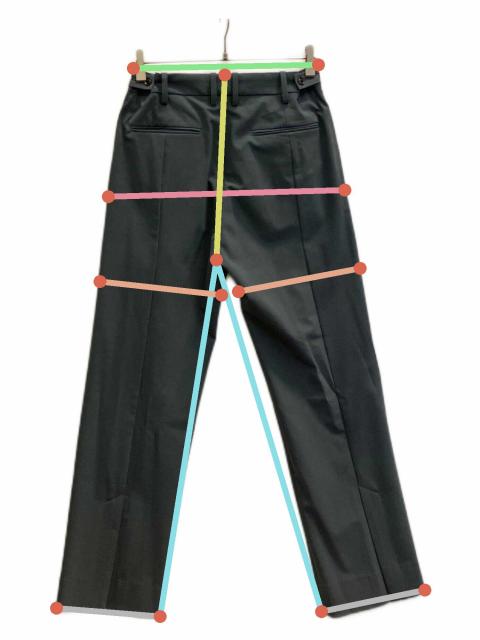 中古・古着通販】YOKE (ヨーク) BACK SLIT STRAIGHT PANTS グレー