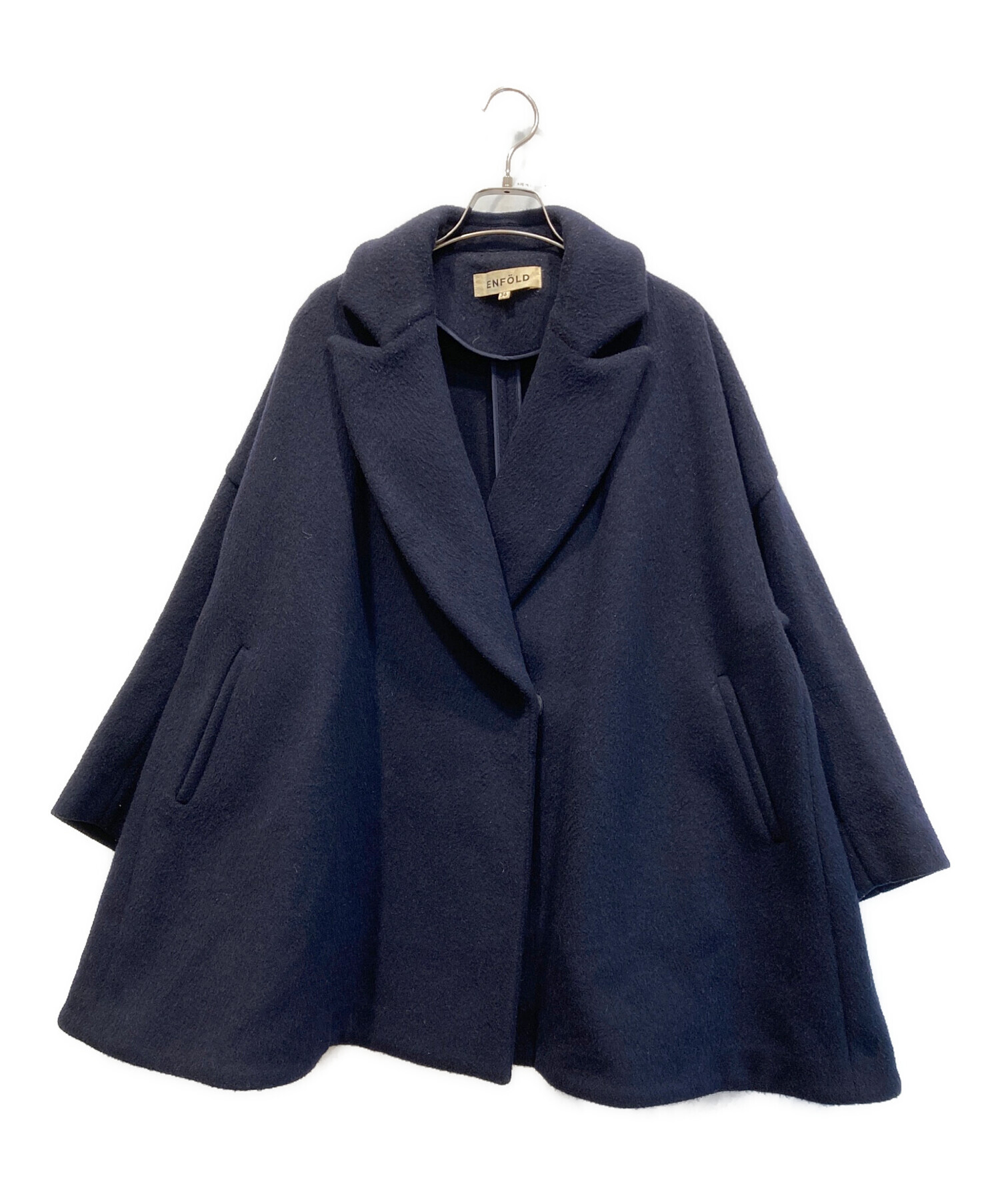ENFOLD エンフォルド ショートビーバーコート 公式 ネイビー ENFOLD