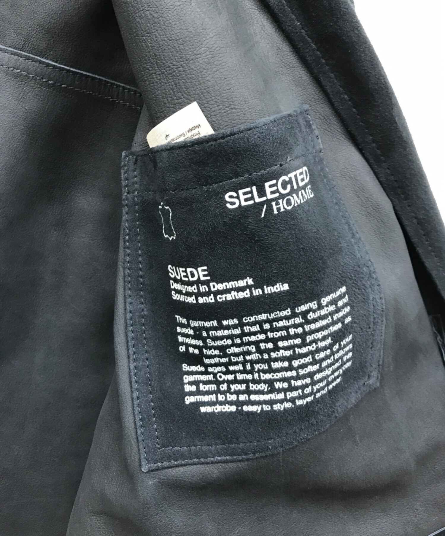 スェード皮ジャン（SELECTED HOMME）ーメンズ/mサイズ 本スェード皮 スェード皮ジャン（SELECTED HOMME）ーメンズ/mサイズ 本スェード皮