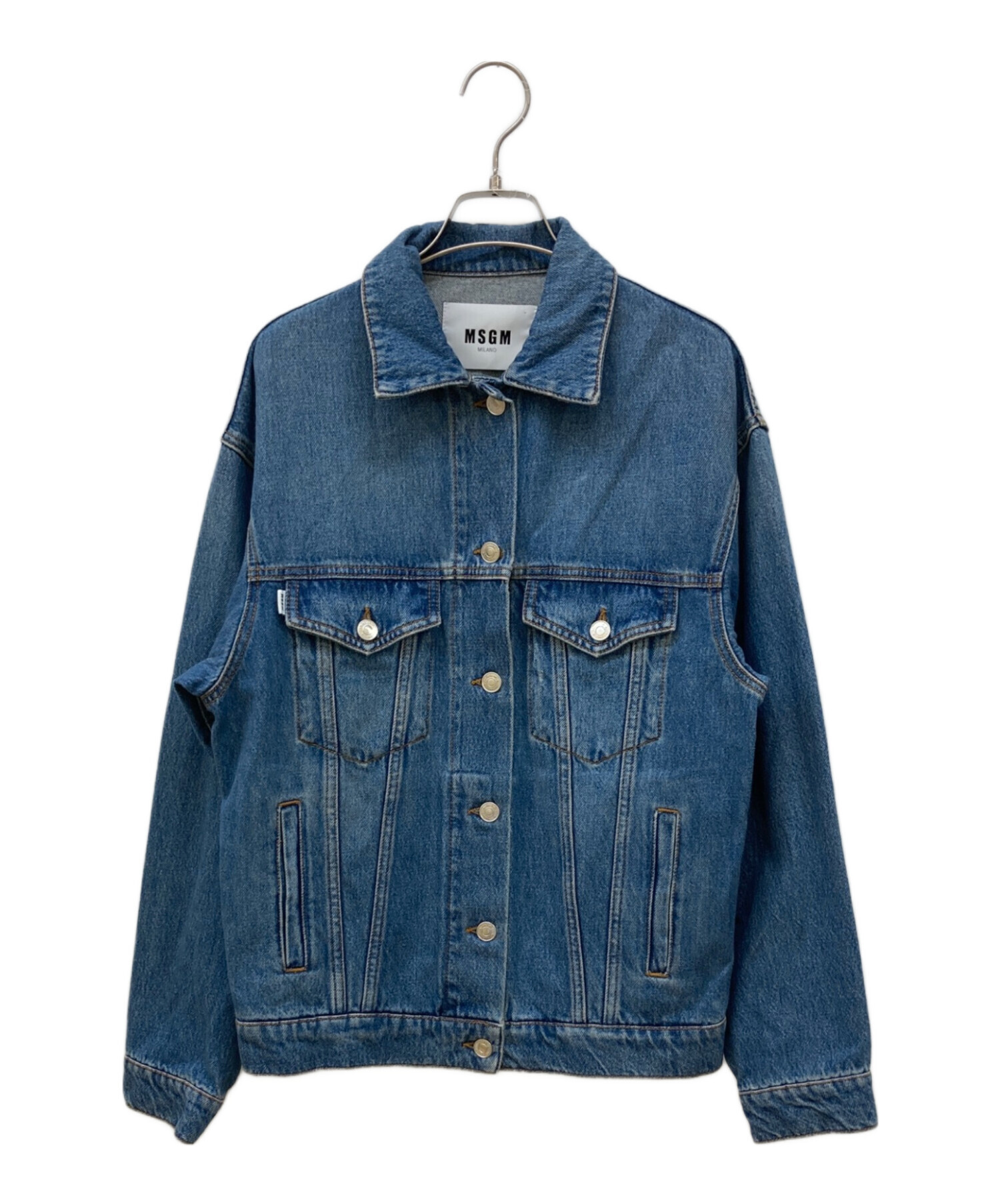 中古・古着通販】MSGM (エムエスジーエム) バックロゴデニムジャケット 