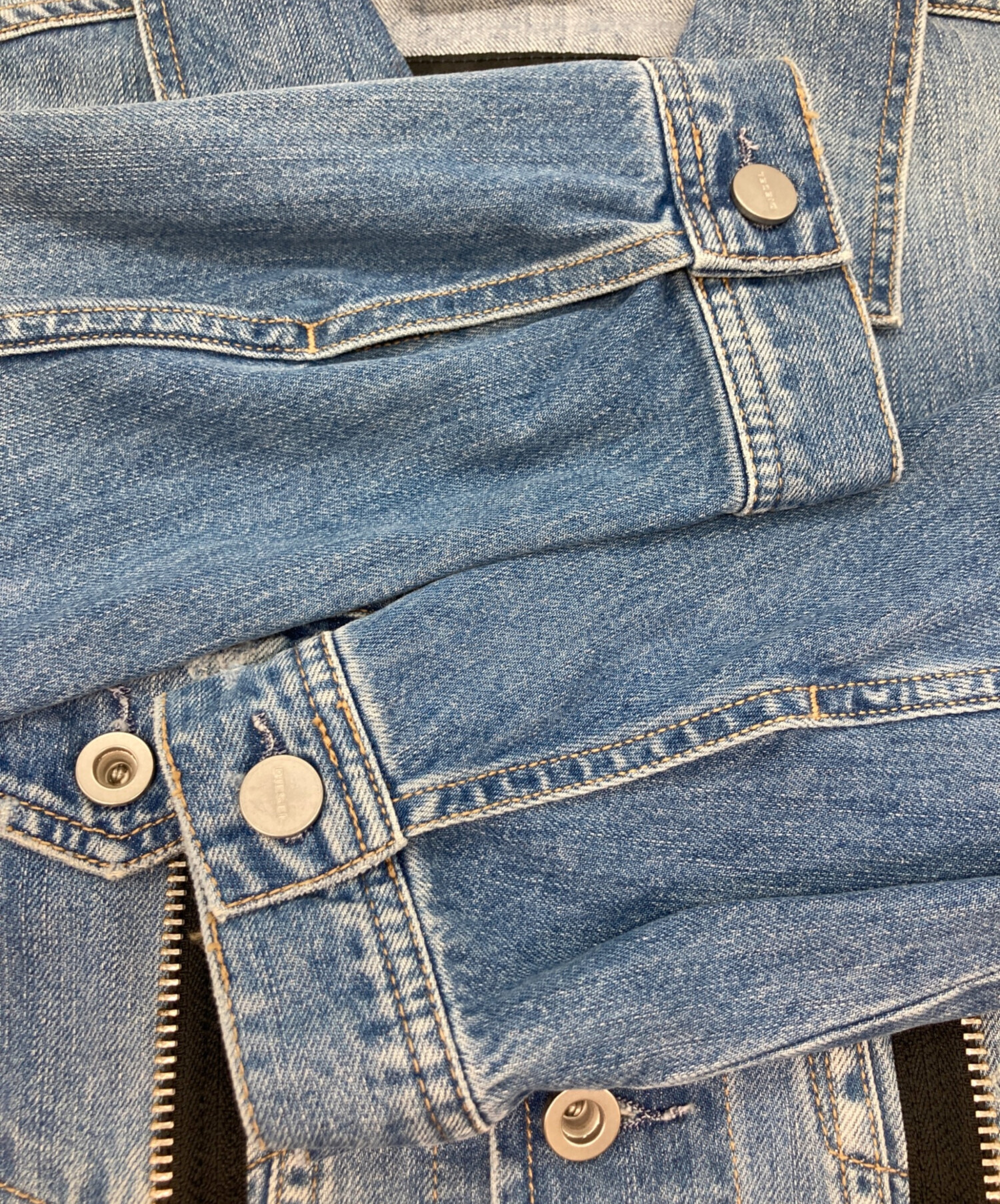 中古・古着通販】DIESEL (ディーゼル) ジップデザインデニムジャケット 