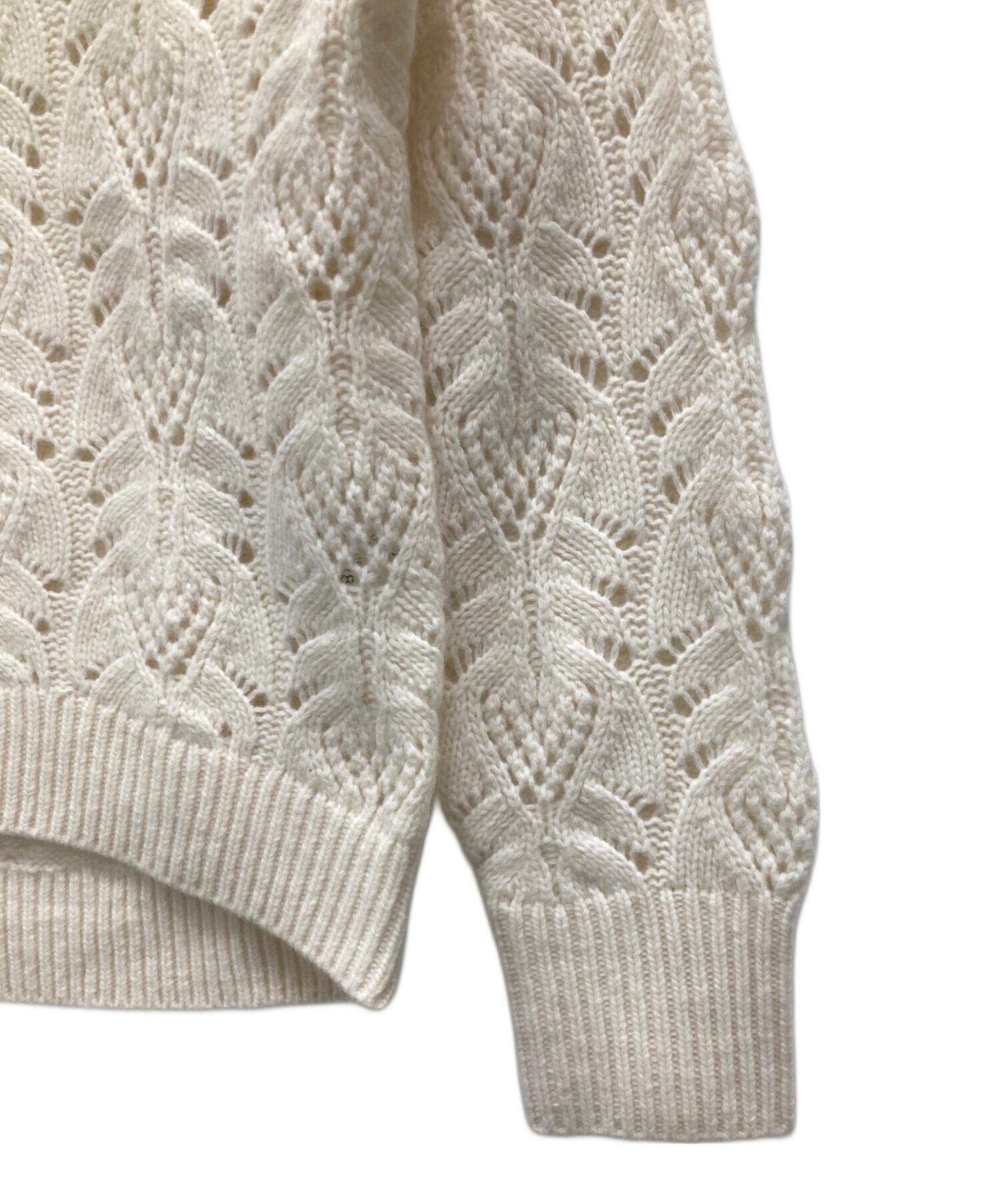 中古・古着通販】ANAYI (アナイ) ウールカシミヤレースケーブル プル