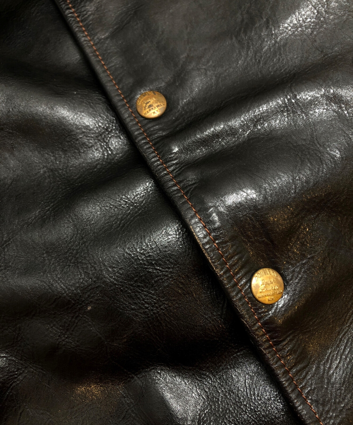 中古・古着通販】CIDU (シヅ) レザージャケット/革ジャン ブラック