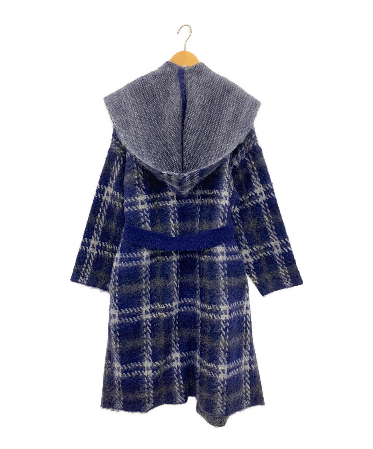 中古・古着通販】LE CIEL BLEU (ルシェルブルー) Check Knit Coat