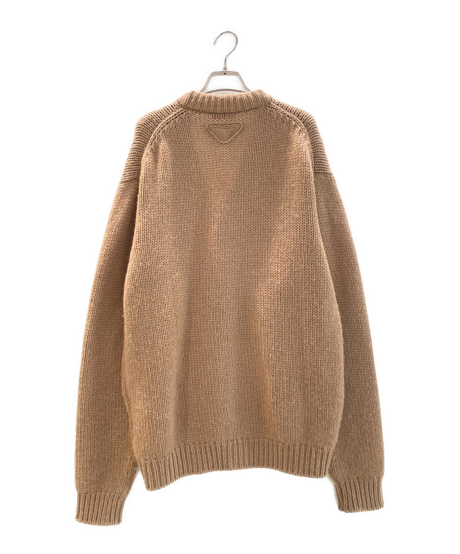 中古・古着通販】PRADA (プラダ) キャメルヘア カーディガン ベージュ