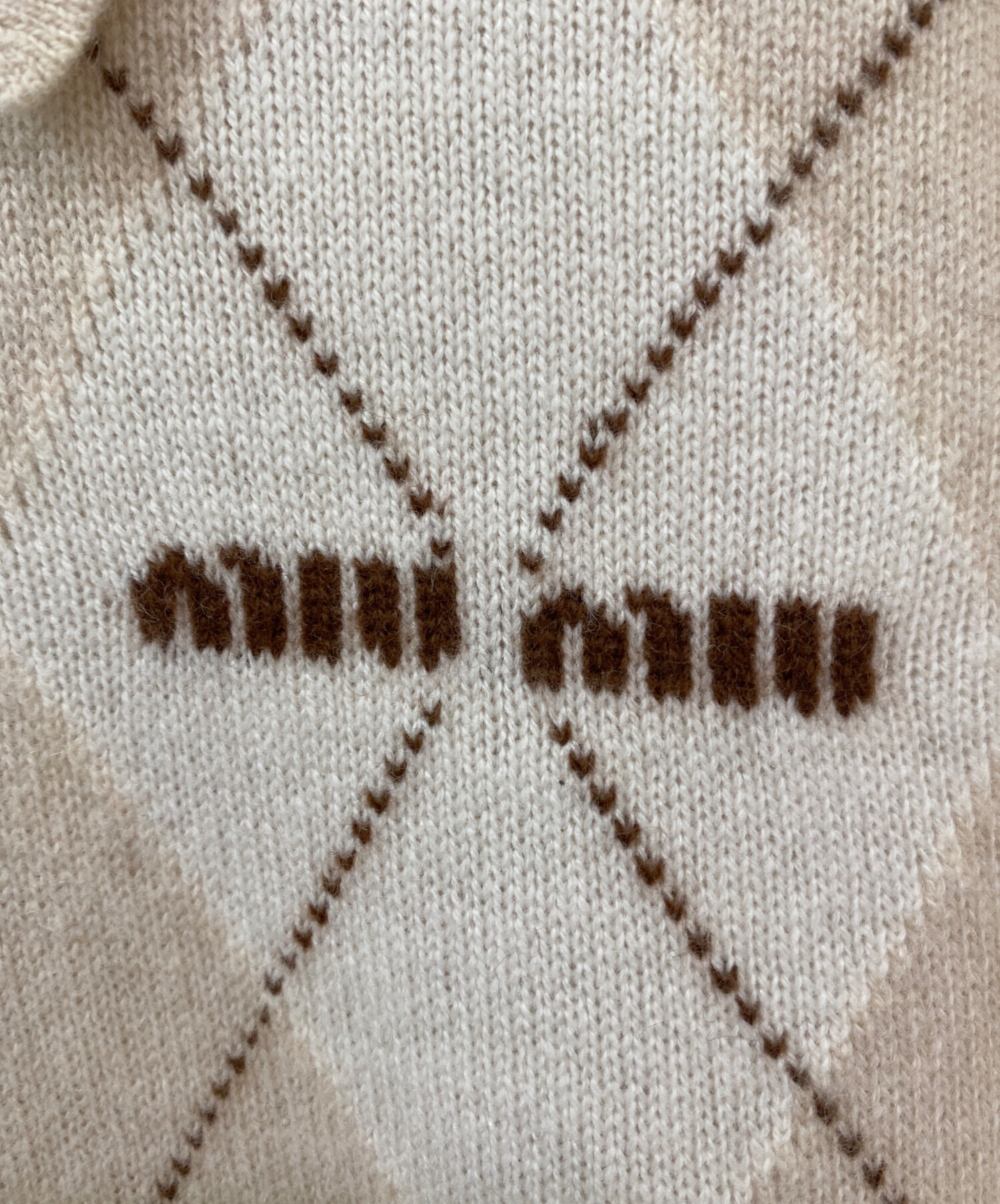 中古・古着通販】MIU MIU (ミュウミュウ) カシミヤ ニット ポロシャツ