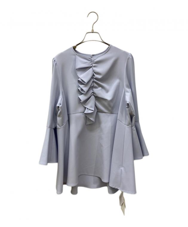 中古・古着通販】CADUNE (カデュネ) フリルフレアブラウス 中古・古着通販】CADUNE (カデュネ) フリルフレアブラウス