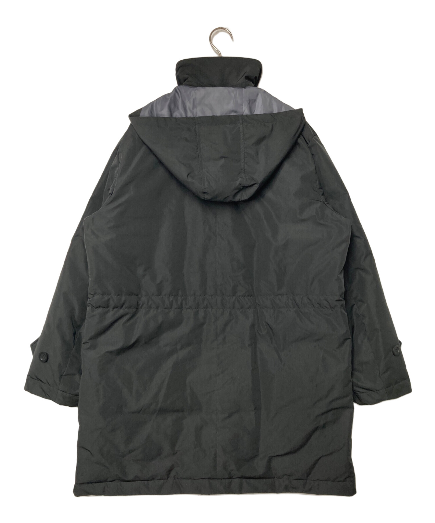 中古・古着通販】OLNIS (オルニス) フーデットダウンコート ブラック 