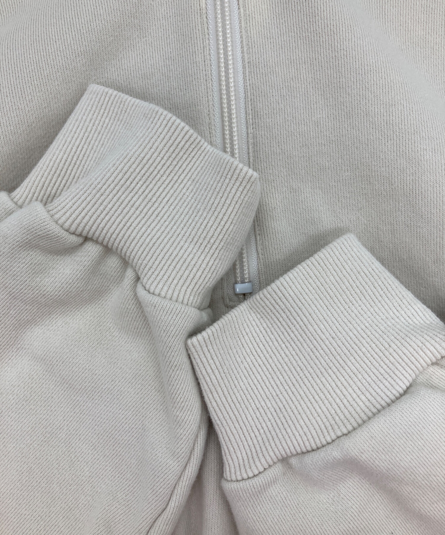 中古・古着通販】KEBOZ (ケボズ) ハーフジップスウェット ベージュ 