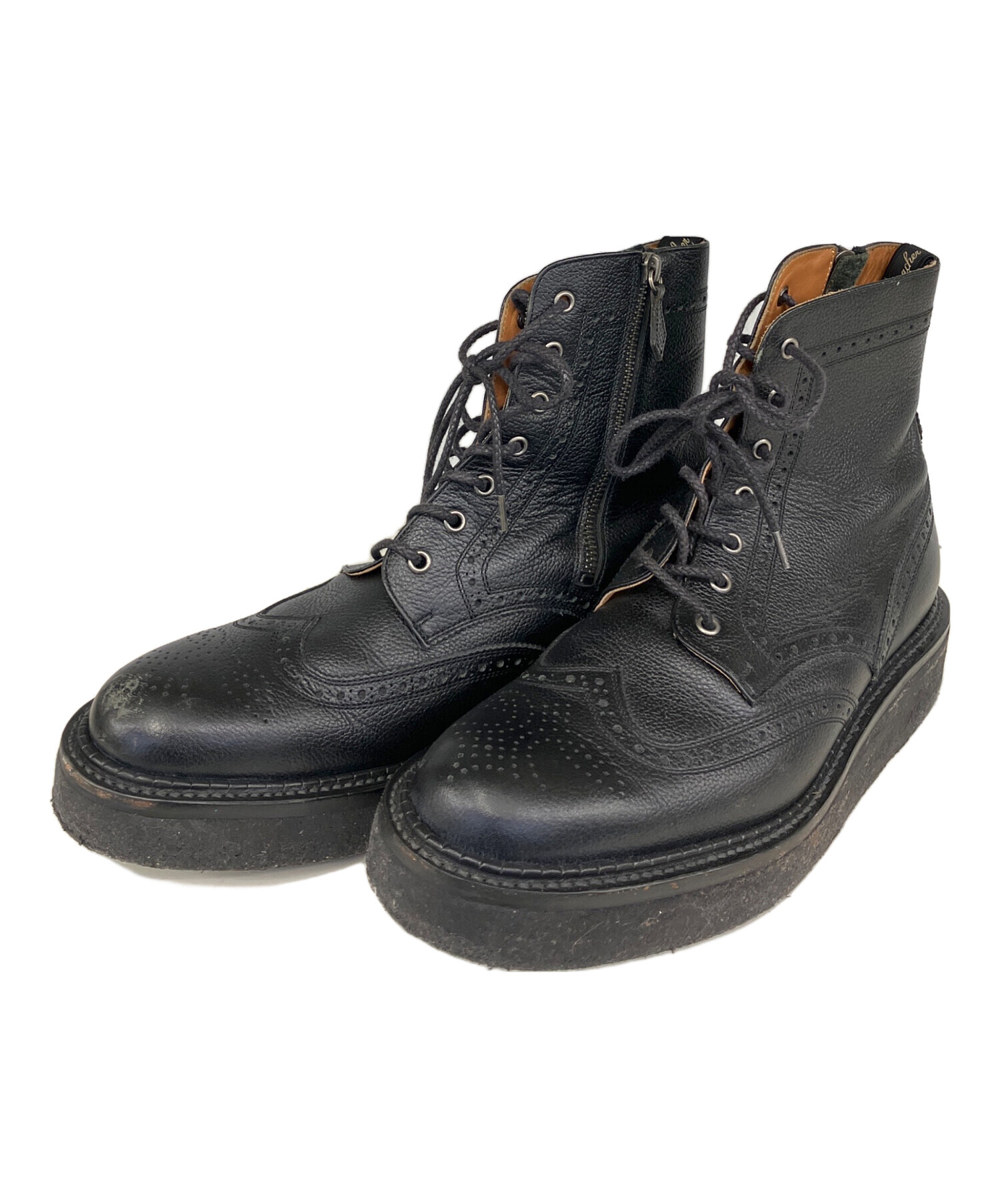 定価71400円 foot the coacher ウイングチップ サイドジップ 楽天市場】9 1/2【foot the coacher フットザコーチャー ウイング