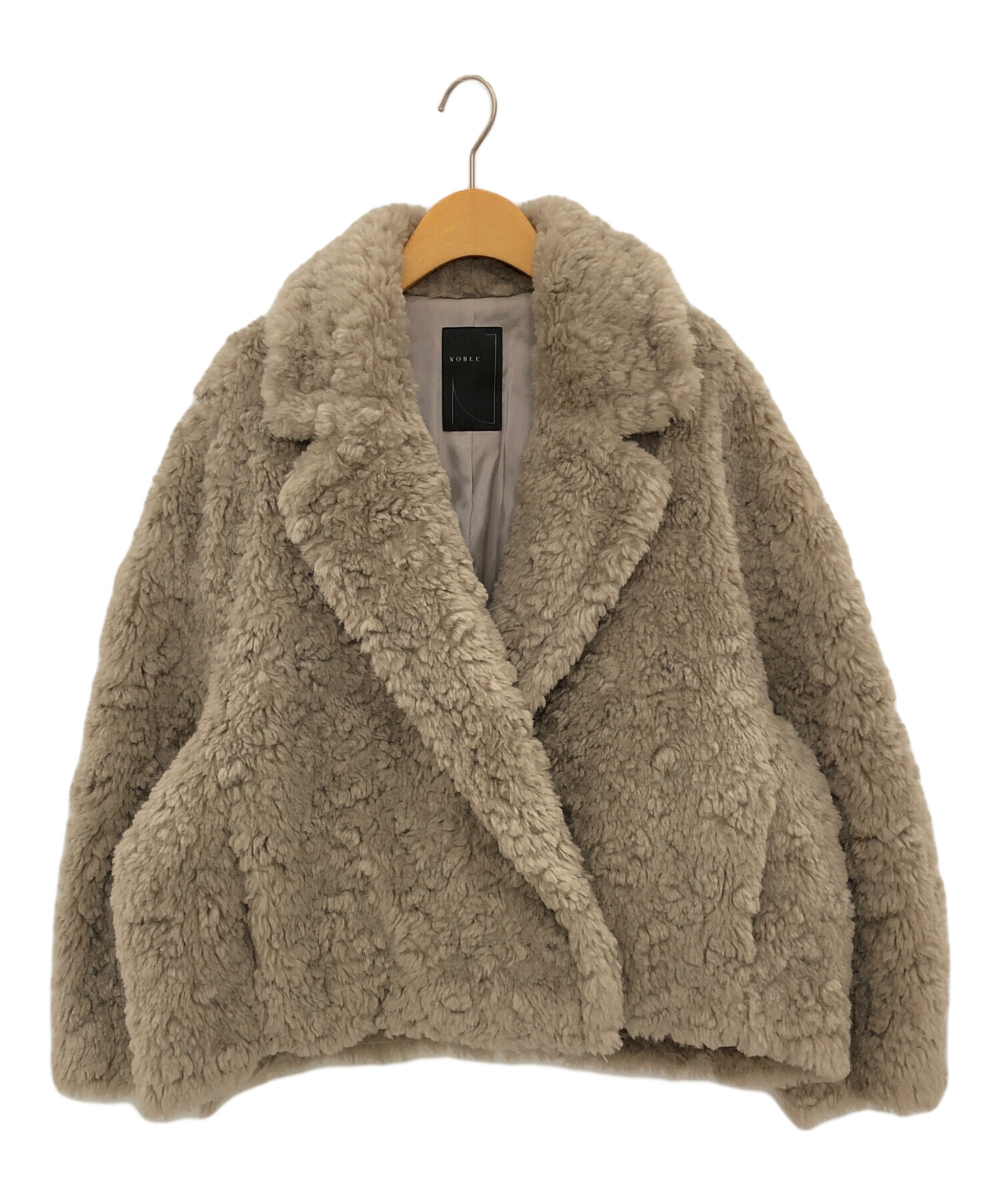 中古・古着通販】Noble (ノーブル) リッチフェイクボアショートコート