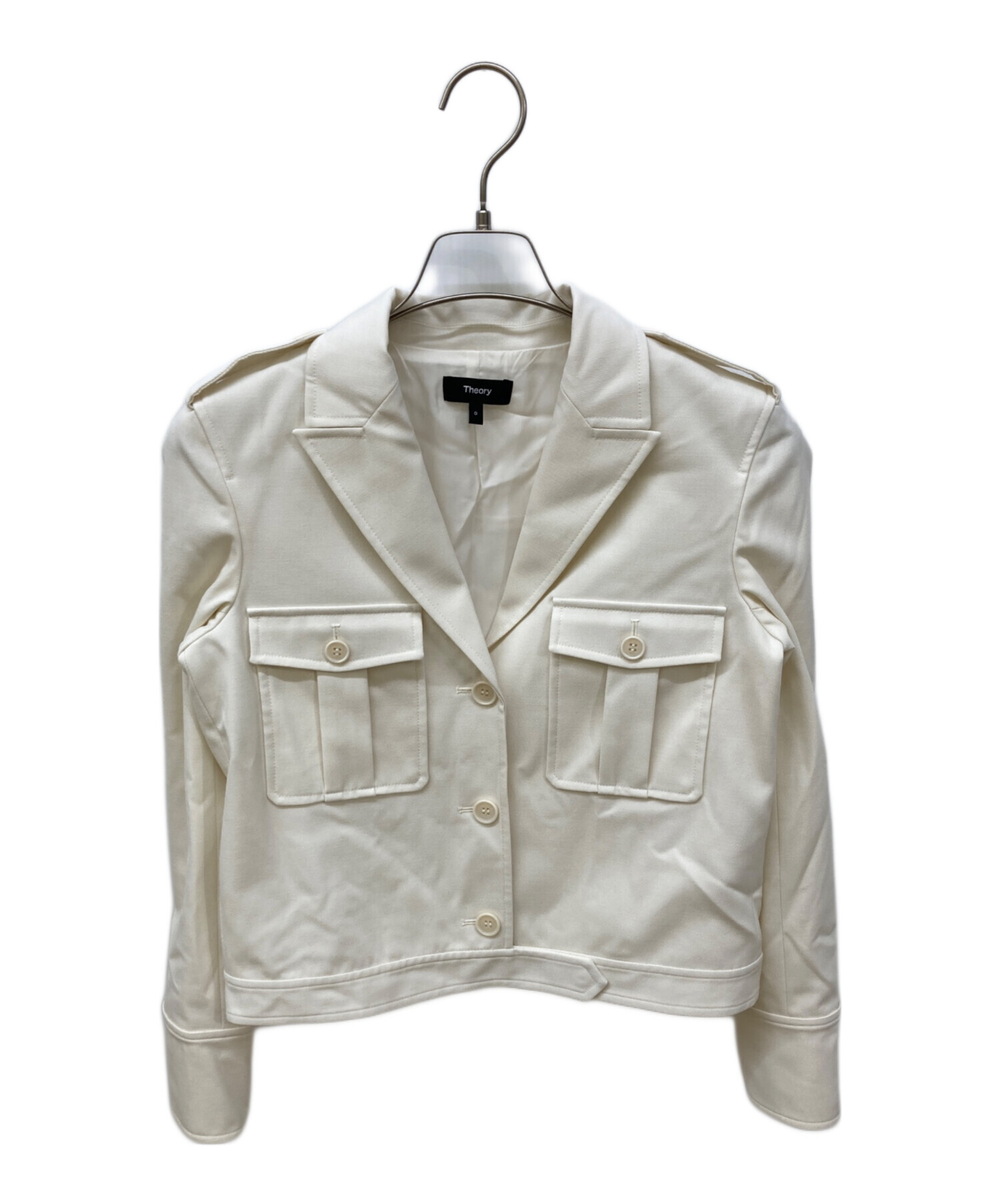 2023AW 新品 セオリー テクスチャートGAB BXY ミリタリージャケット 中古・古着通販】theory (セオリー) Textured GAB BXY Military JKT
