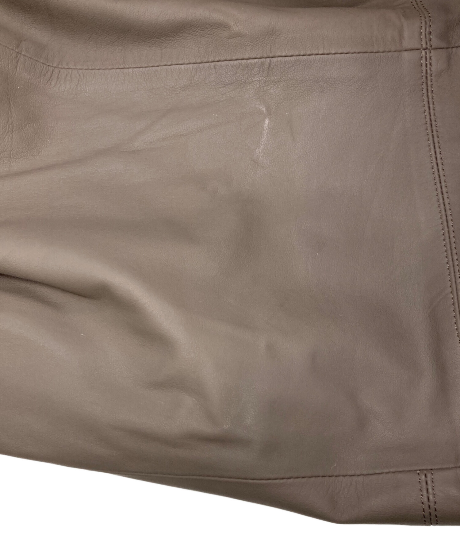 中古・古着通販】PAPAS (パパス) レザージャケット ブラウン サイズ:L