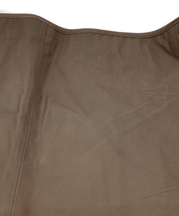 中古・古着通販】PAPAS (パパス) レザージャケット ブラウン サイズ:L