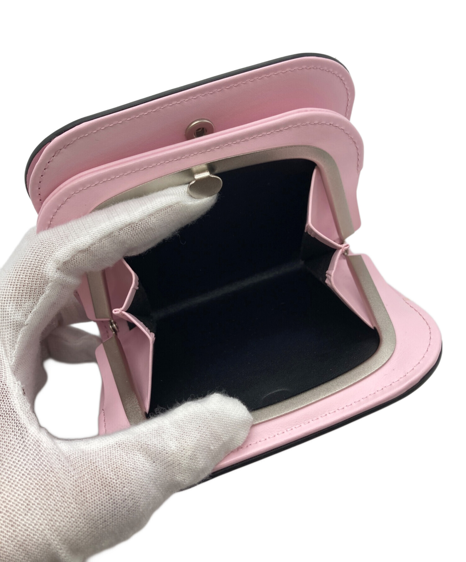 中古・古着通販】epoi (エポイ) ゼロサン がま口二つ折り財布 ピンク