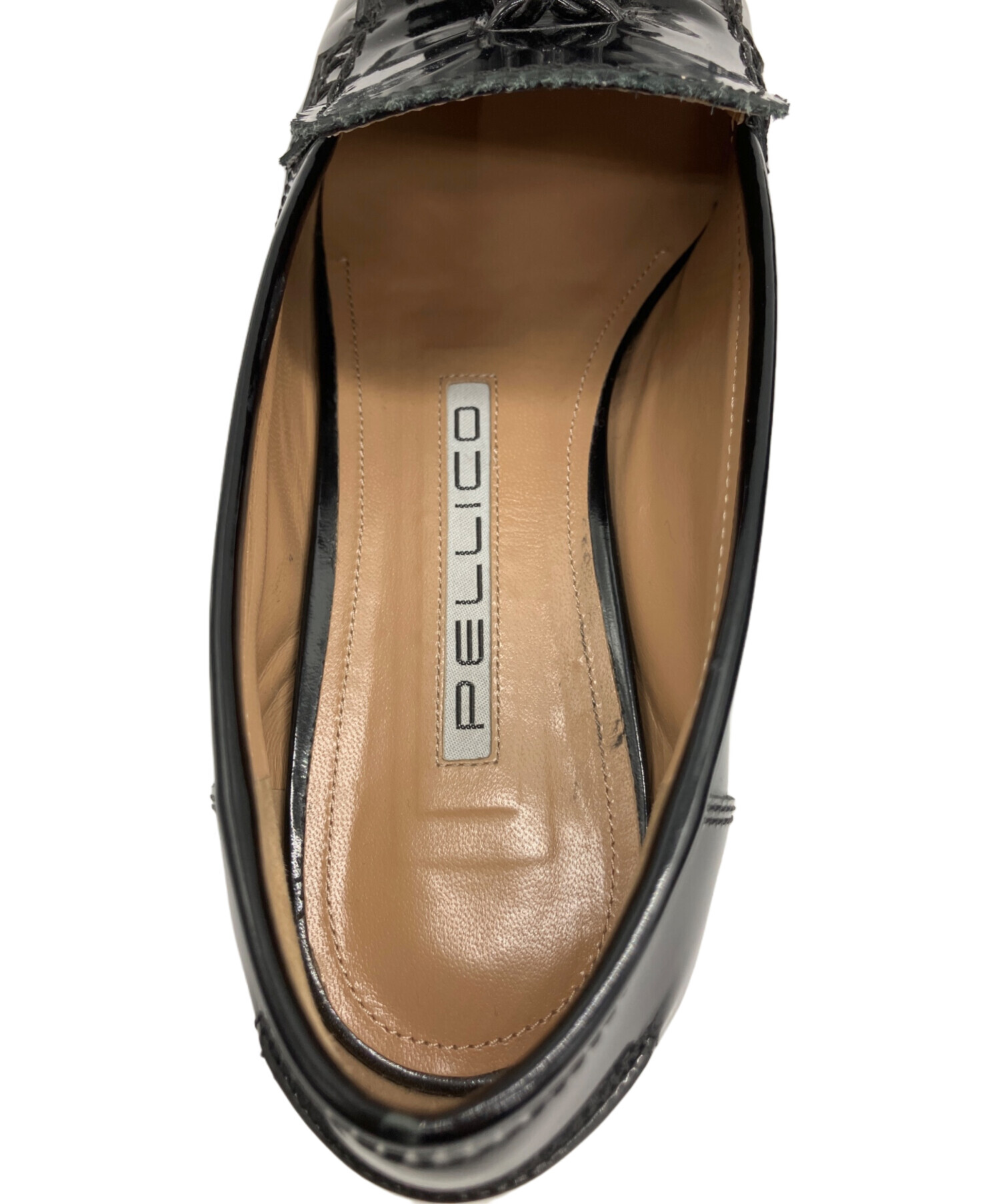 PELLICO ローファー（38）　ダークブラウン 中古・古着通販】PELLICO (ペリーコ) エナメルタッセルローファー