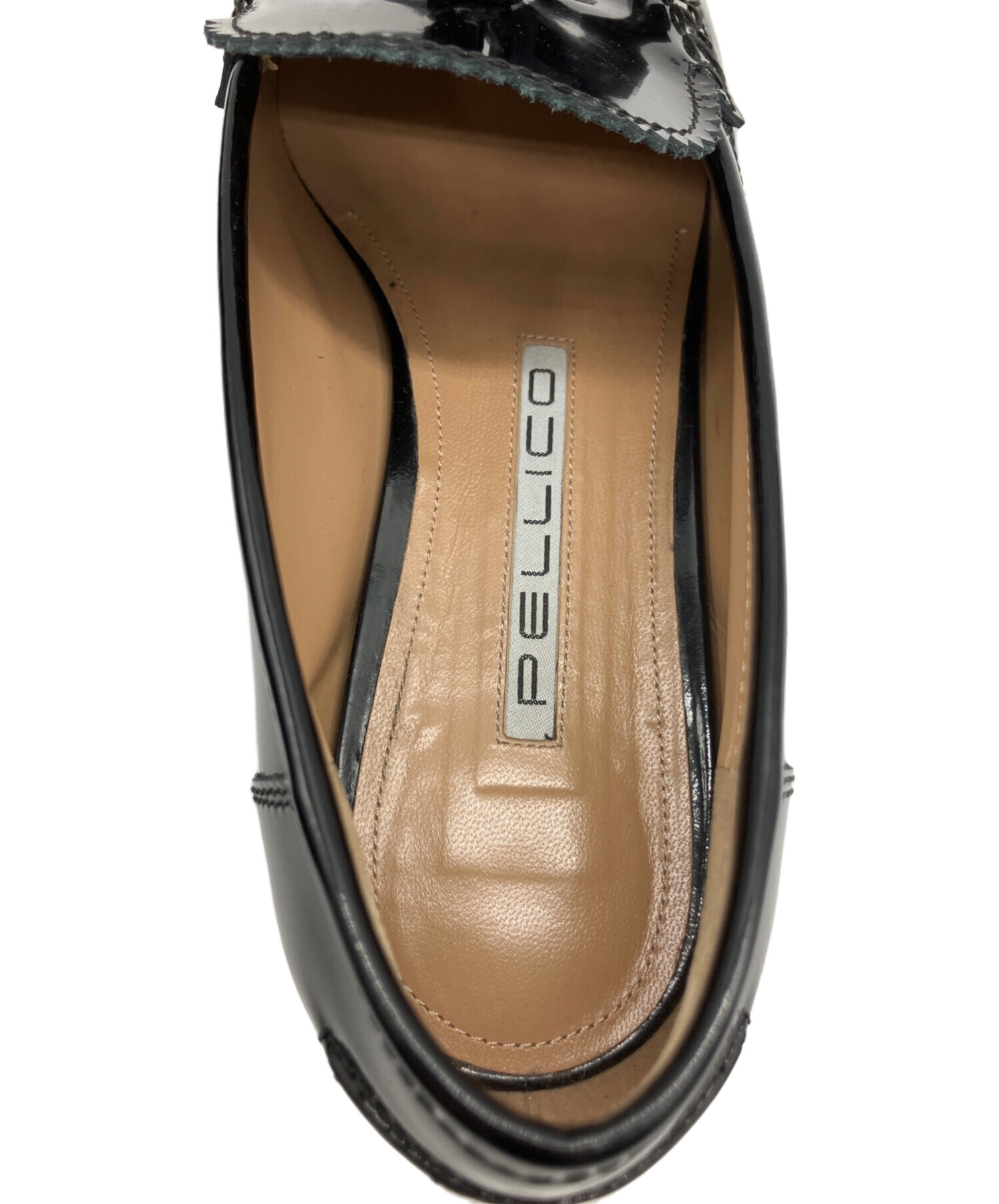 中古・古着通販】PELLICO (ペリーコ) エナメルタッセルローファー