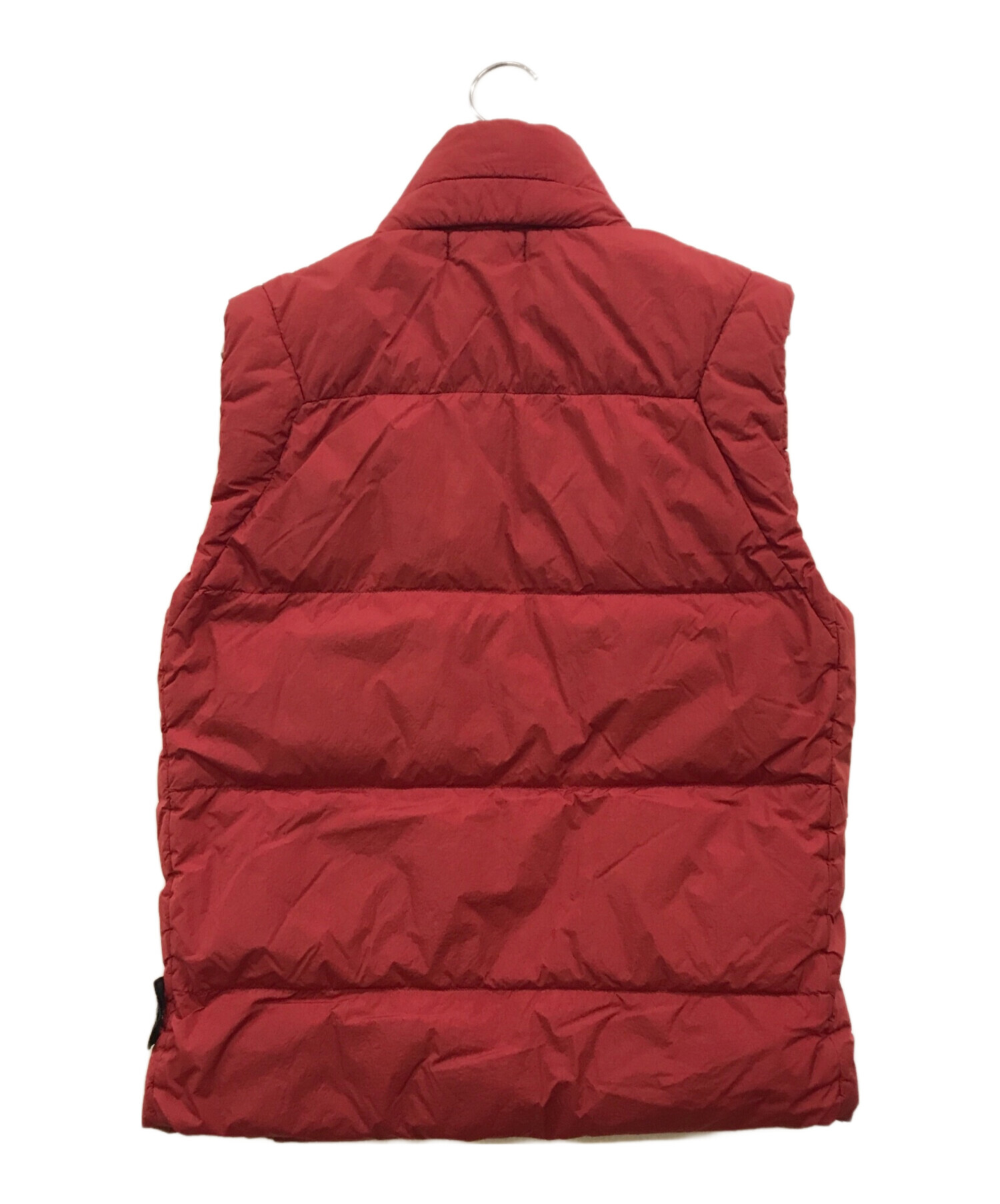 Stone  down vest ストーンアイランドダウンベスト赤 中古・古着通販】STONE ISLAND (ストーンアイランド) GARMENT DYED