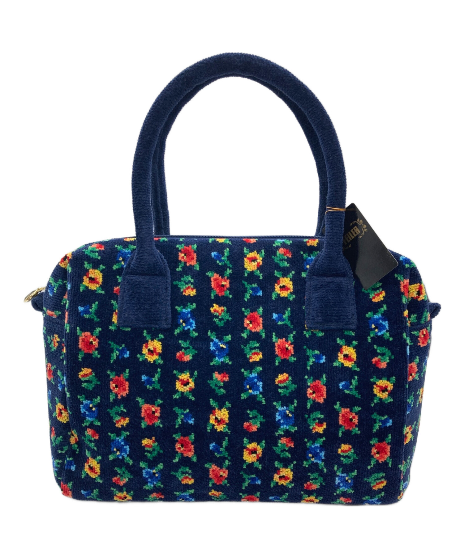 フェイラー FEILER ボストン バッグ 中古・古着通販】FEILER (フェイラー) ボストンバッグ ネイビー 未使用