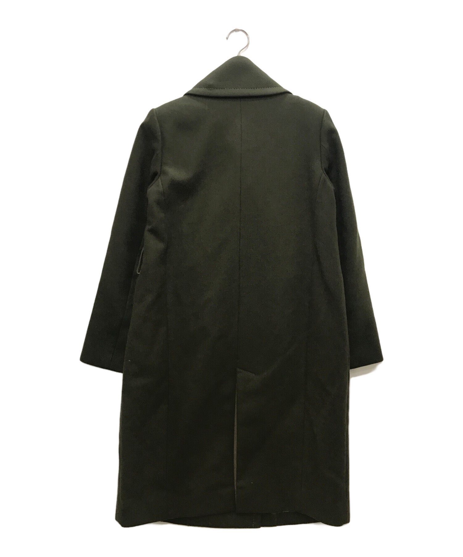 中古・古着通販】sacai (サカイ) ベルトメルトンコート オリーブ 
