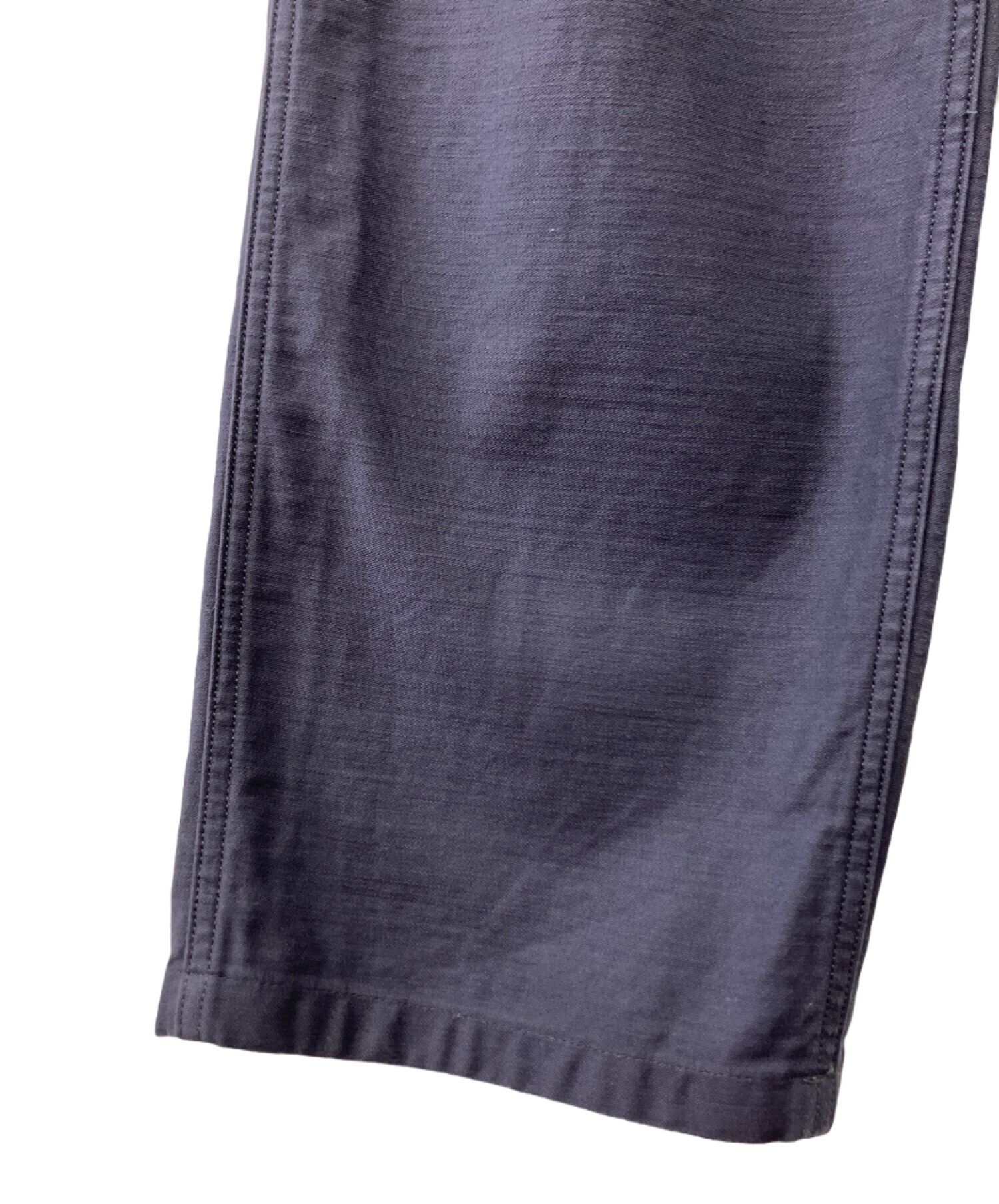中古・古着通販】HYKE (ハイク) BACK SATIN BAKER PANTS ネイビー