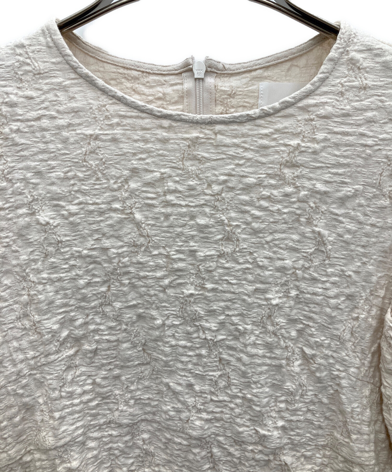 中古・古着通販】OHGA (オオガ) POWANリップルパフブラウス ピンク 