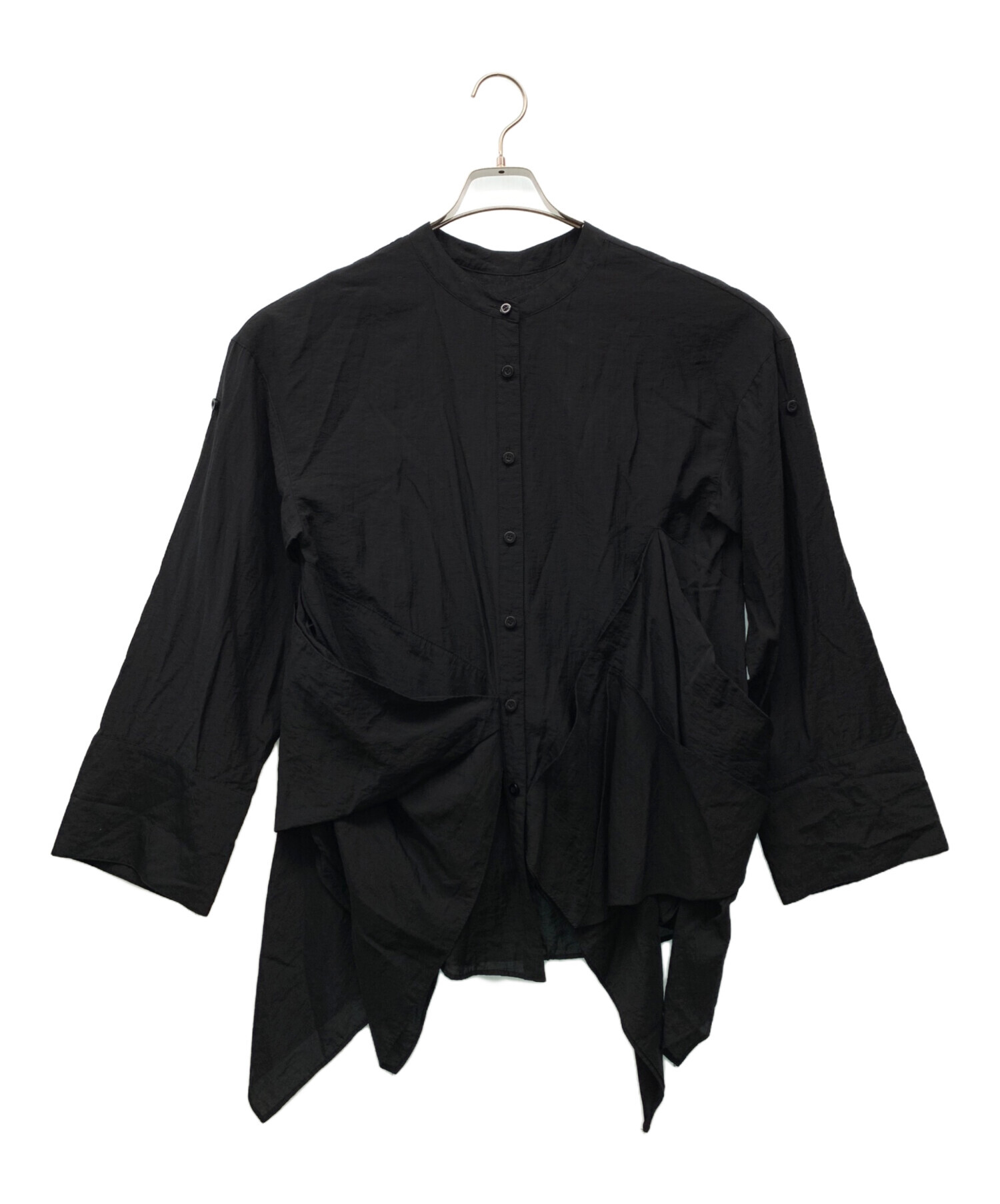 中古・古着通販】UN3D. (アンスリード) ORIGAMI OVER SHIRTS ブラック 