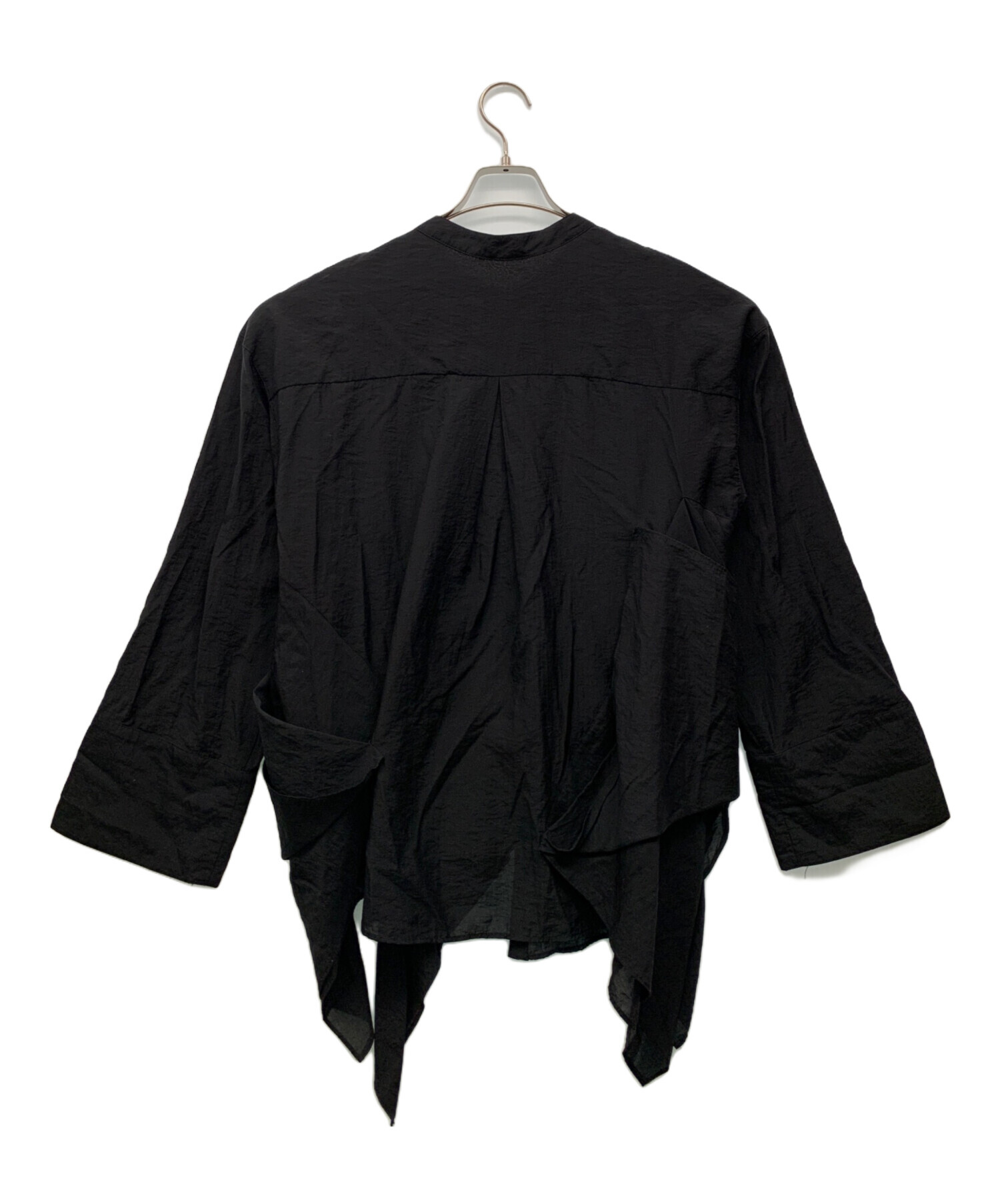 中古・古着通販】UN3D. (アンスリード) ORIGAMI OVER SHIRTS ブラック 