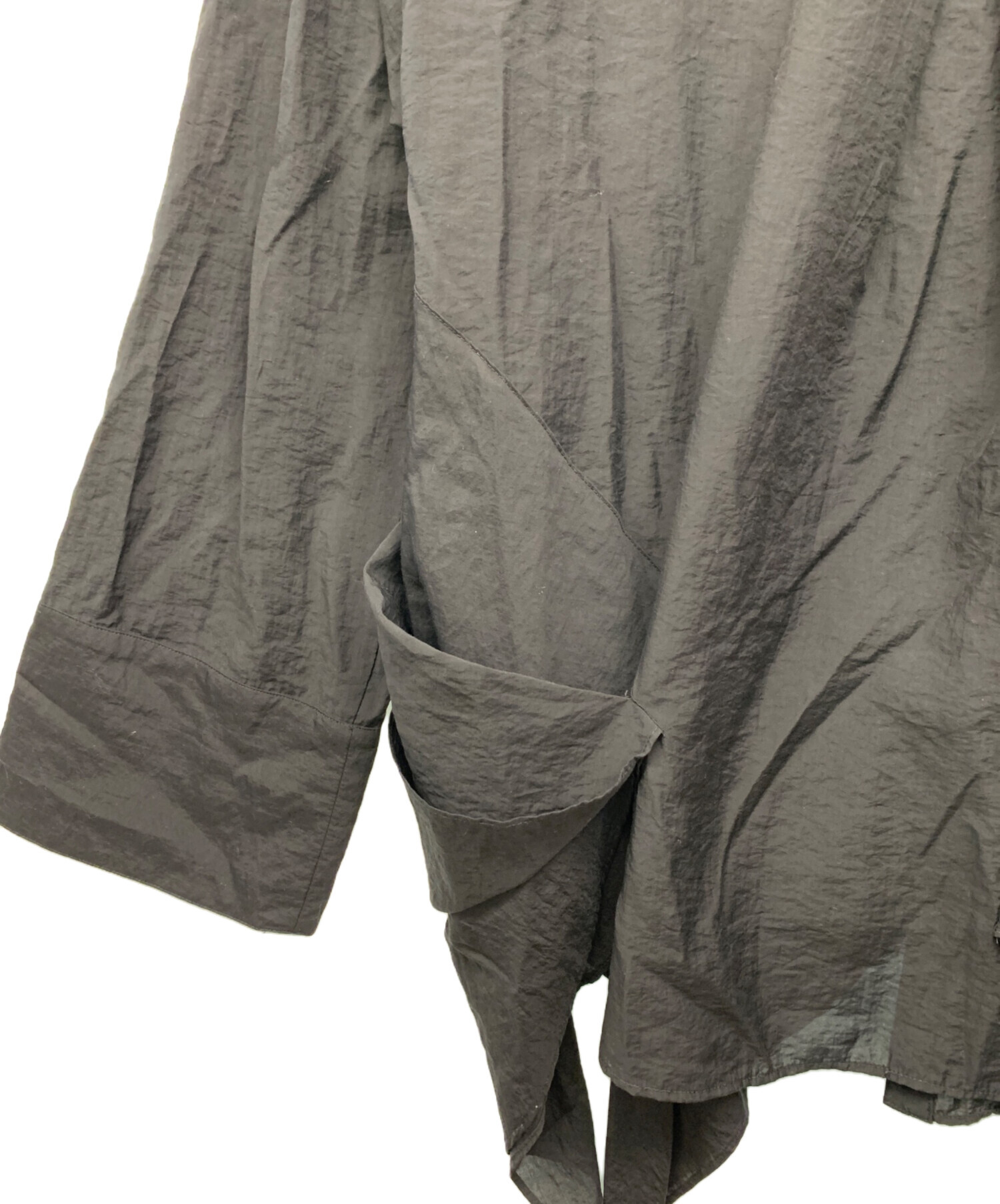 中古・古着通販】UN3D. (アンスリード) ORIGAMI OVER SHIRTS ブラック 