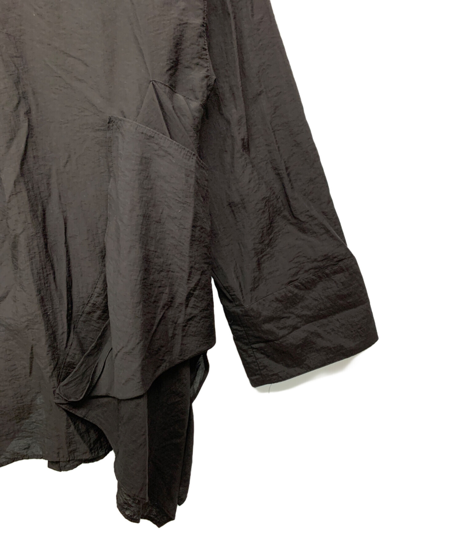 中古・古着通販】UN3D. (アンスリード) ORIGAMI OVER SHIRTS ブラック 