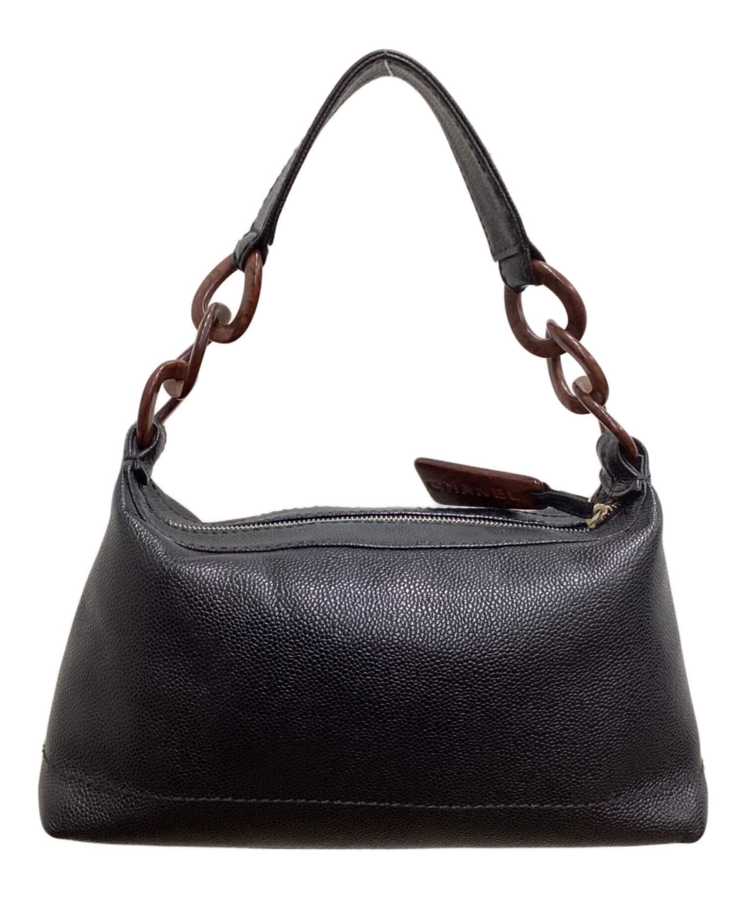 中古・古着通販】CHANEL (シャネル) ワンショルダーバッグ ブラック