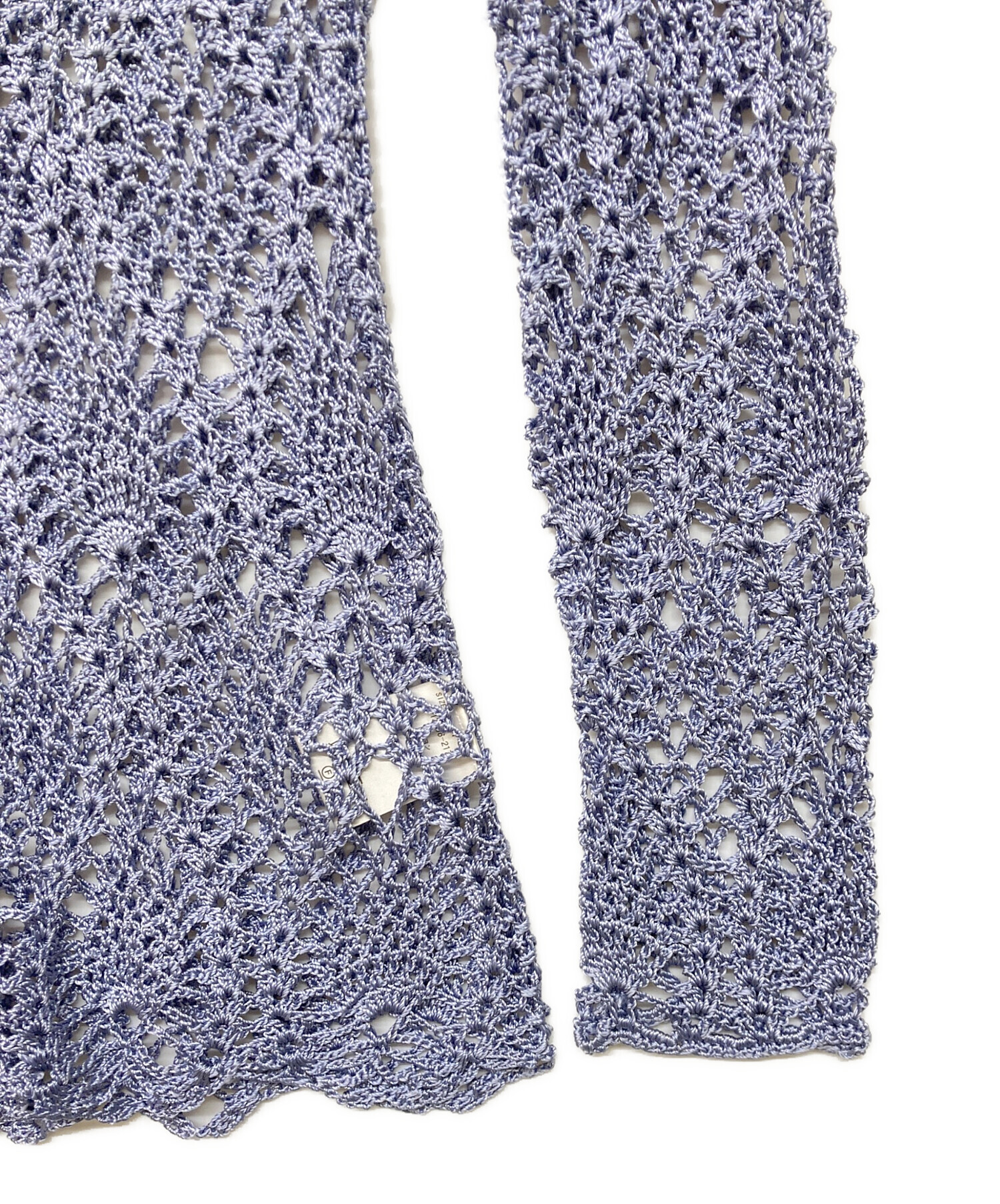 CLANE 新品未使用CROCHET V NECK LONG KNIT TOPS 中古・古着通販】CLANE (クラネ) CROCHET V NECK LONG KNIT TOPS