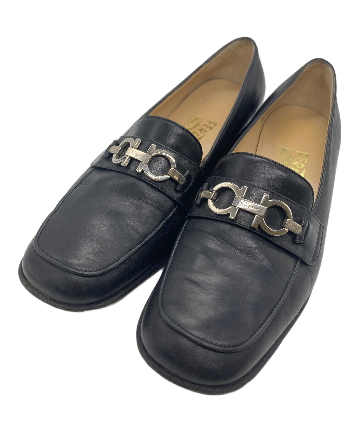 Salvatore Ferragamo ブラック ローファー サイズ 7