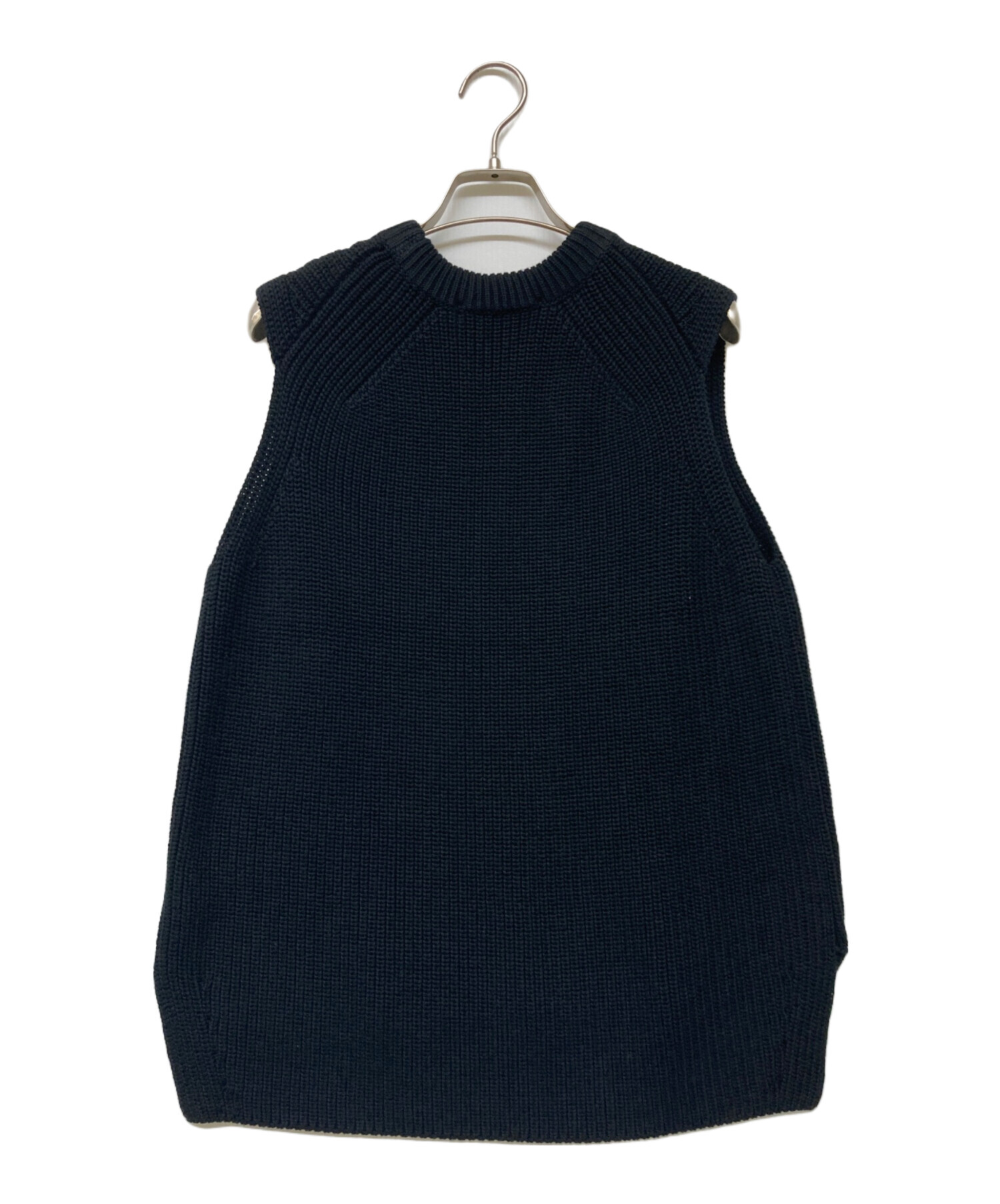 アパルトモン Sleeveless Knit ネイビー 未着用 中古・古着通販】L'appartement (アパルトモン) Cotton Knit Vest