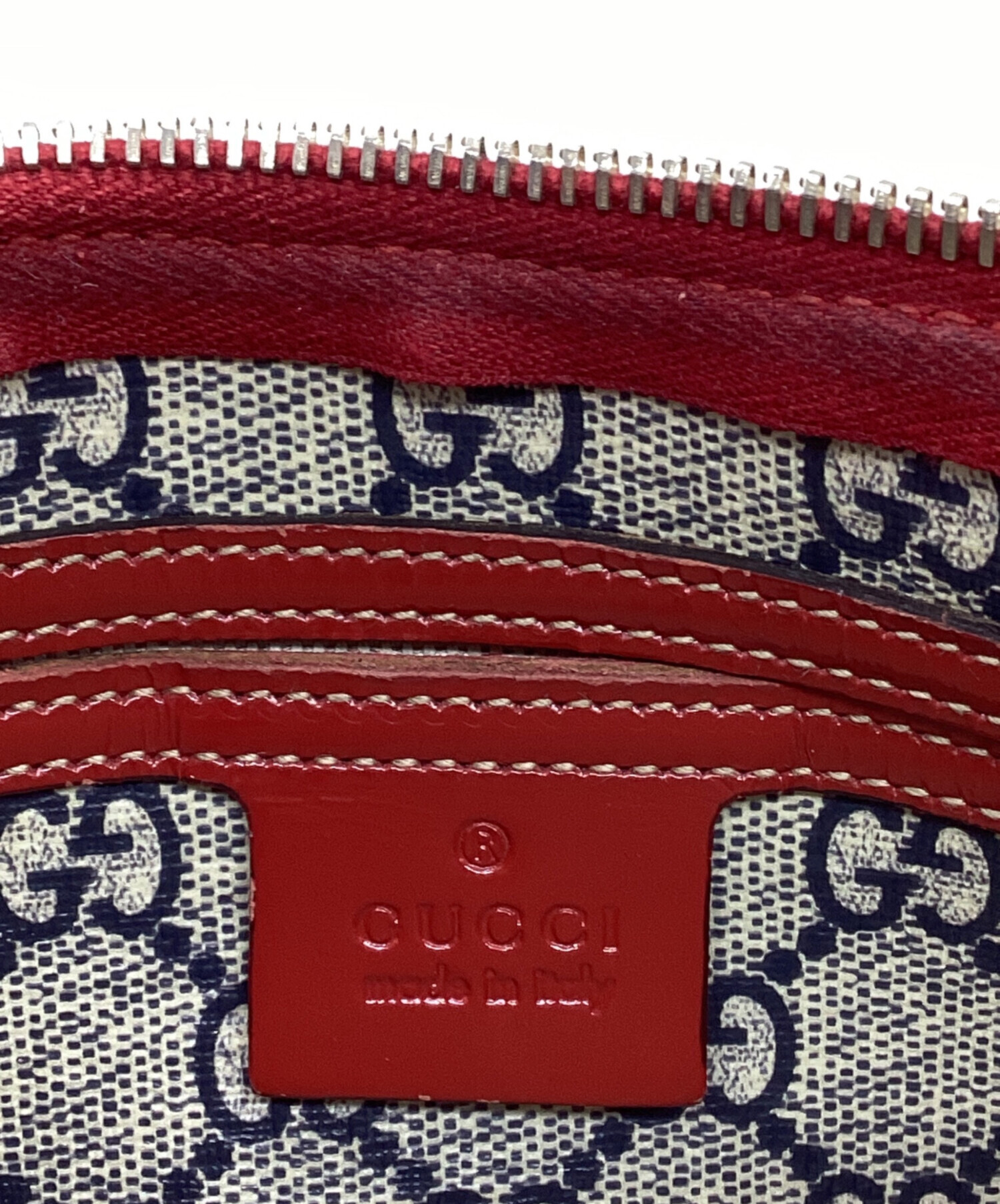 中古・古着通販】GUCCI (グッチ) ミニボストンバッグ レッド｜ブランド