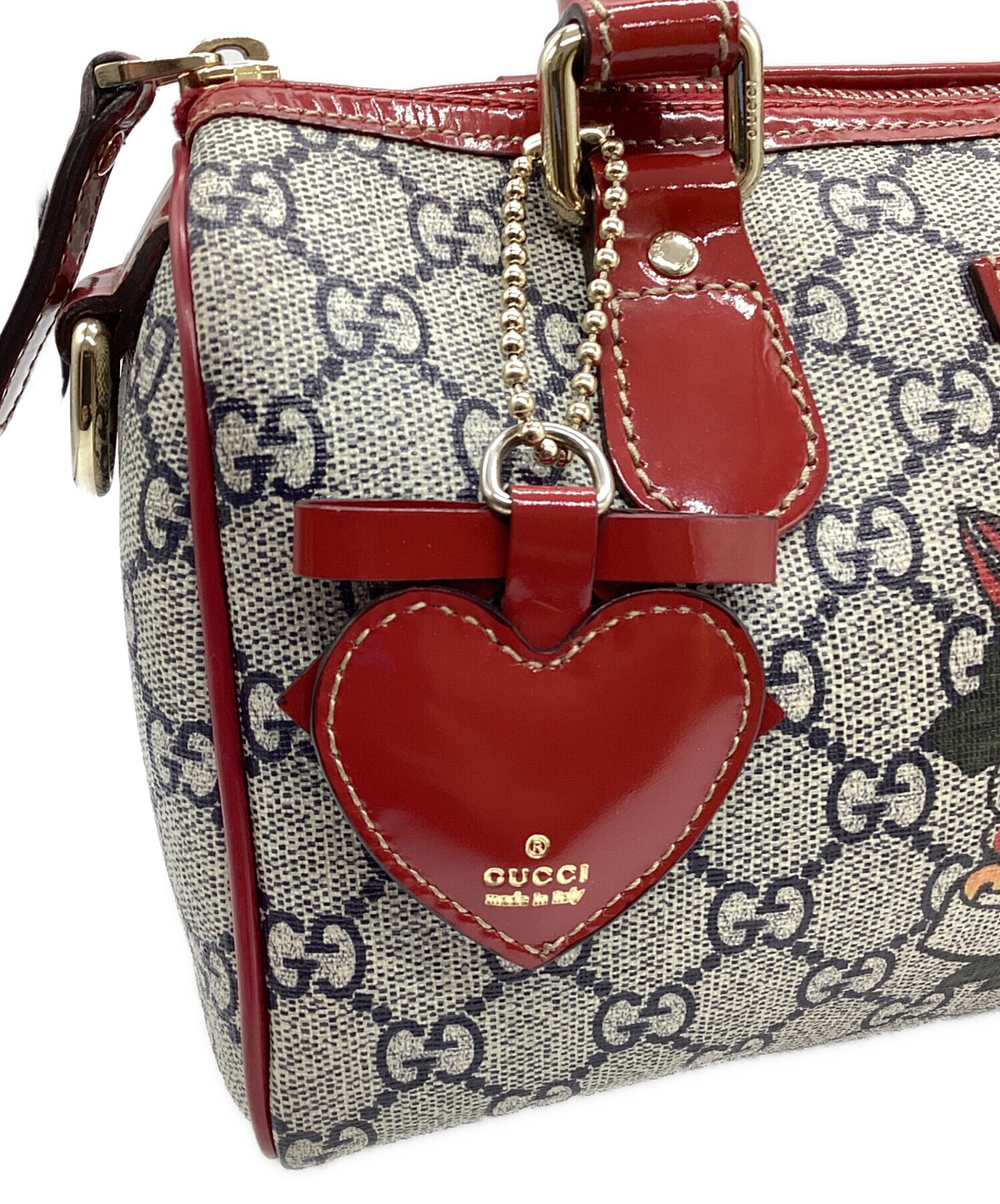 Gucci ミニボストンバッグ　値下げしました✨ 中古・古着通販】GUCCI (グッチ) ミニボストンバッグ レッド｜ブランド