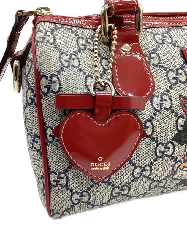 Gucci レッドレザーボストンバッグ 楽天市場】【バッグ】GUCCI グッチ マイクログッチシマ 2WAY ボストン