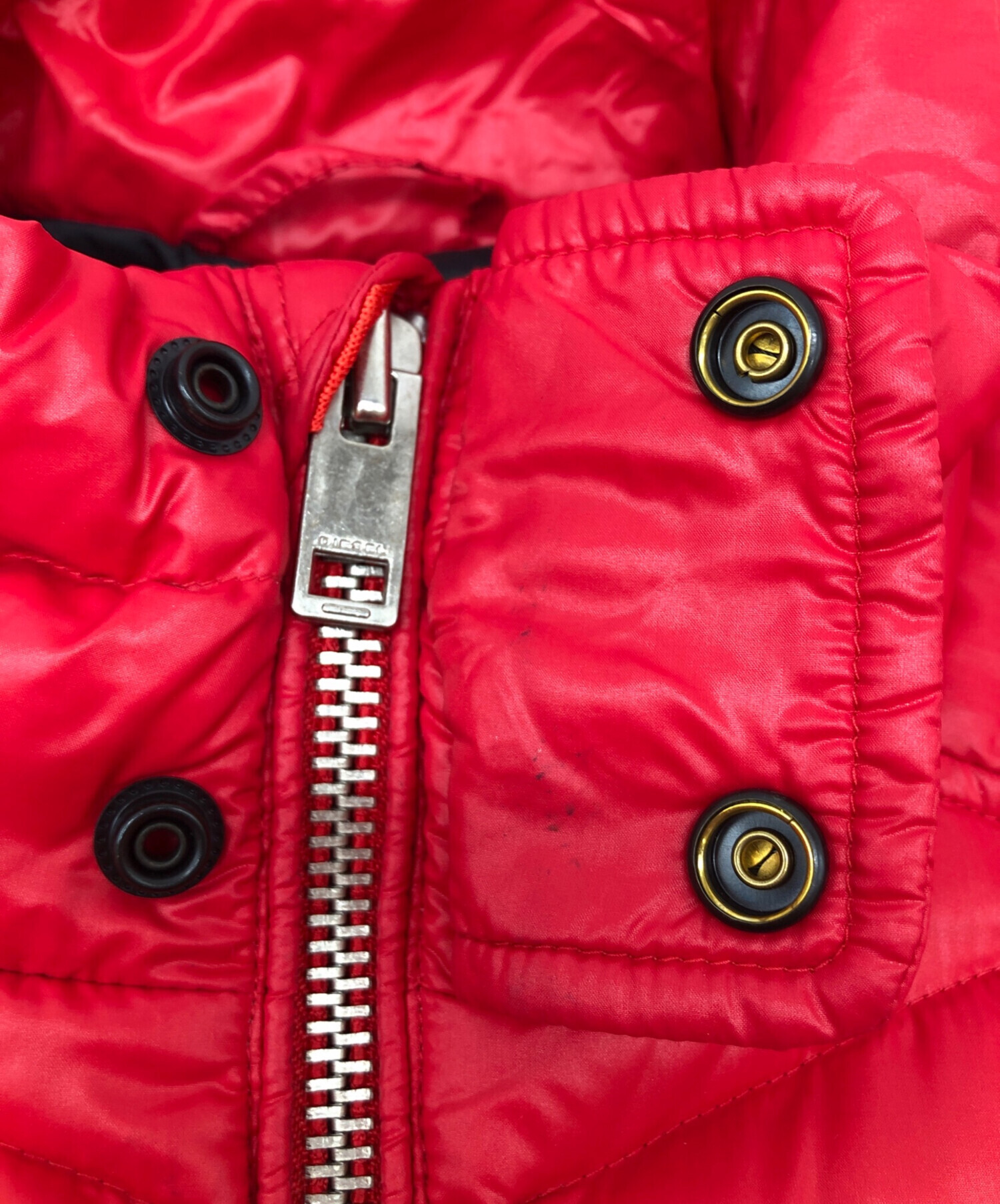 中古・古着通販】DIESEL (ディーゼル) ダウンジャケット レッド サイズ