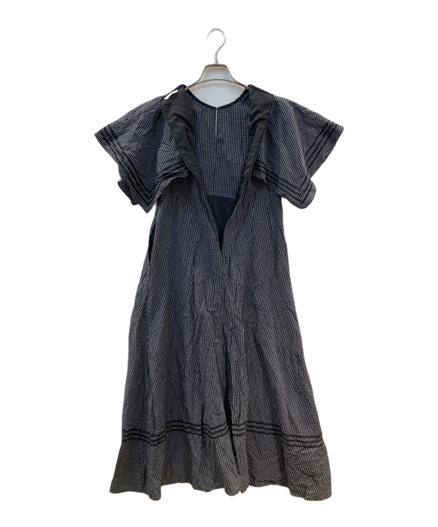 【値下げ対応します】CLANE ラインハンカチーフワンピース 中古・古着通販】CLANE (クラネ) LINE HANDKERCHIEF ONE PIECE