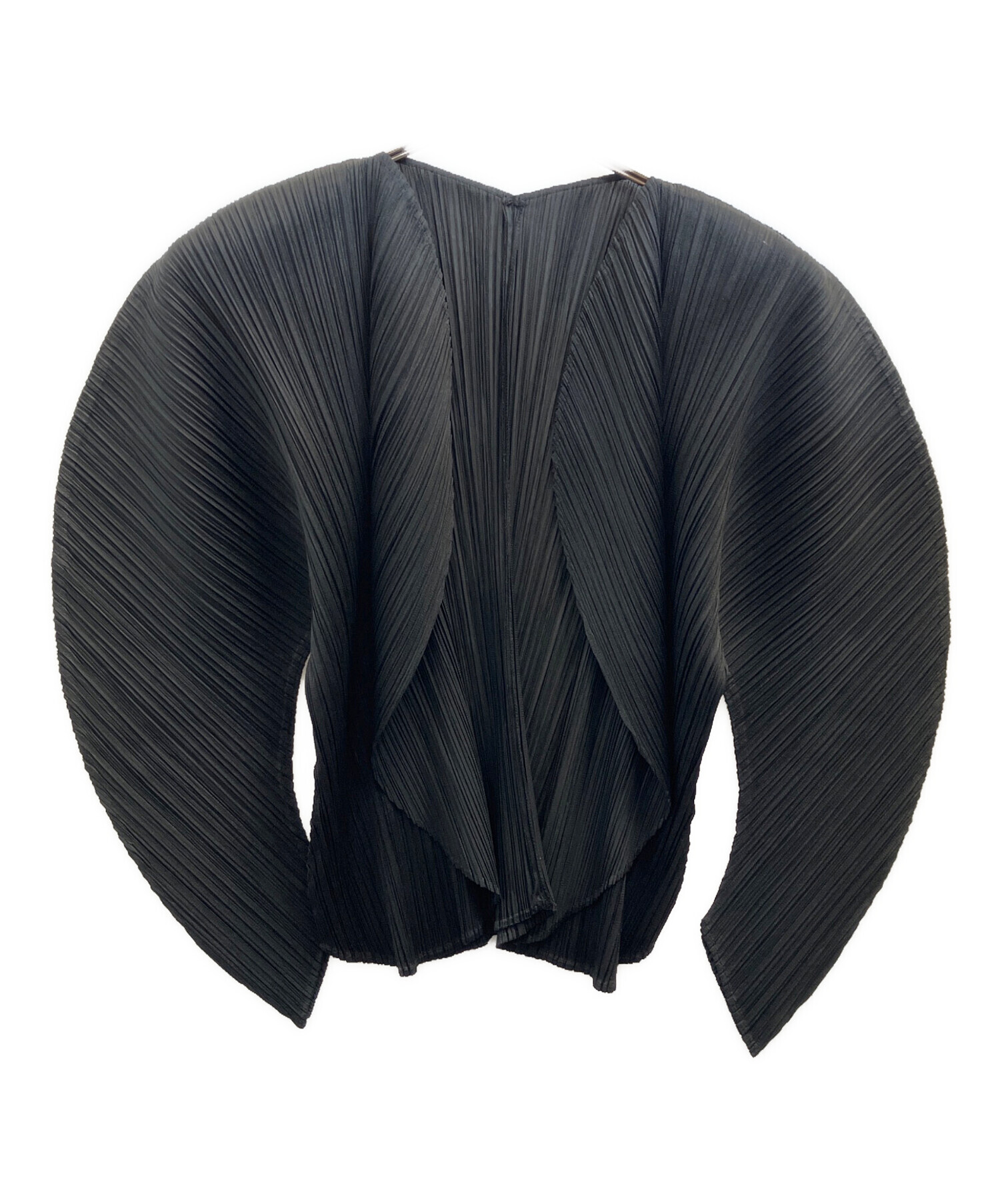 【中古】 おしゃれなポリー 中古・古着通販】PLEATS PLEASE (プリーツプリーズ) WORMHOLE ブラック